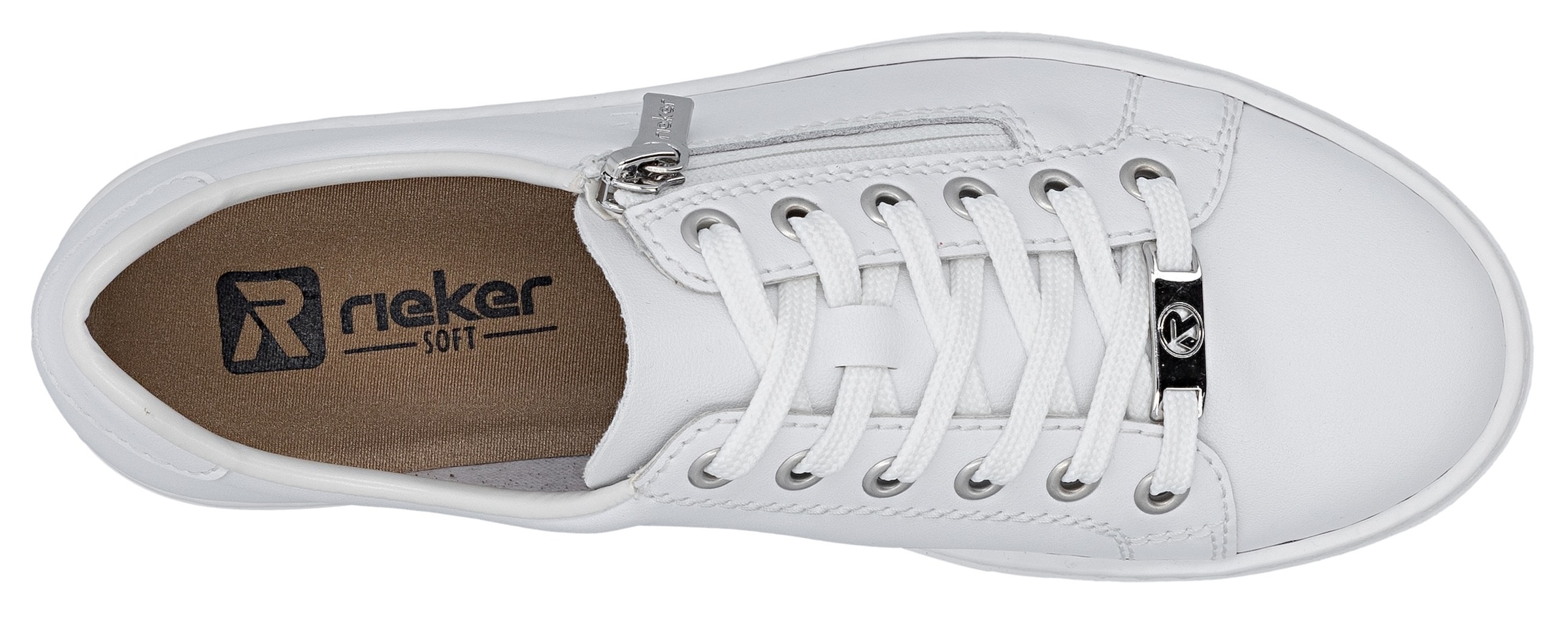Rieker Sneaker  mit Memosoft-Innensohle, Freizeitschuh, Halbschuh, Schnürschuh