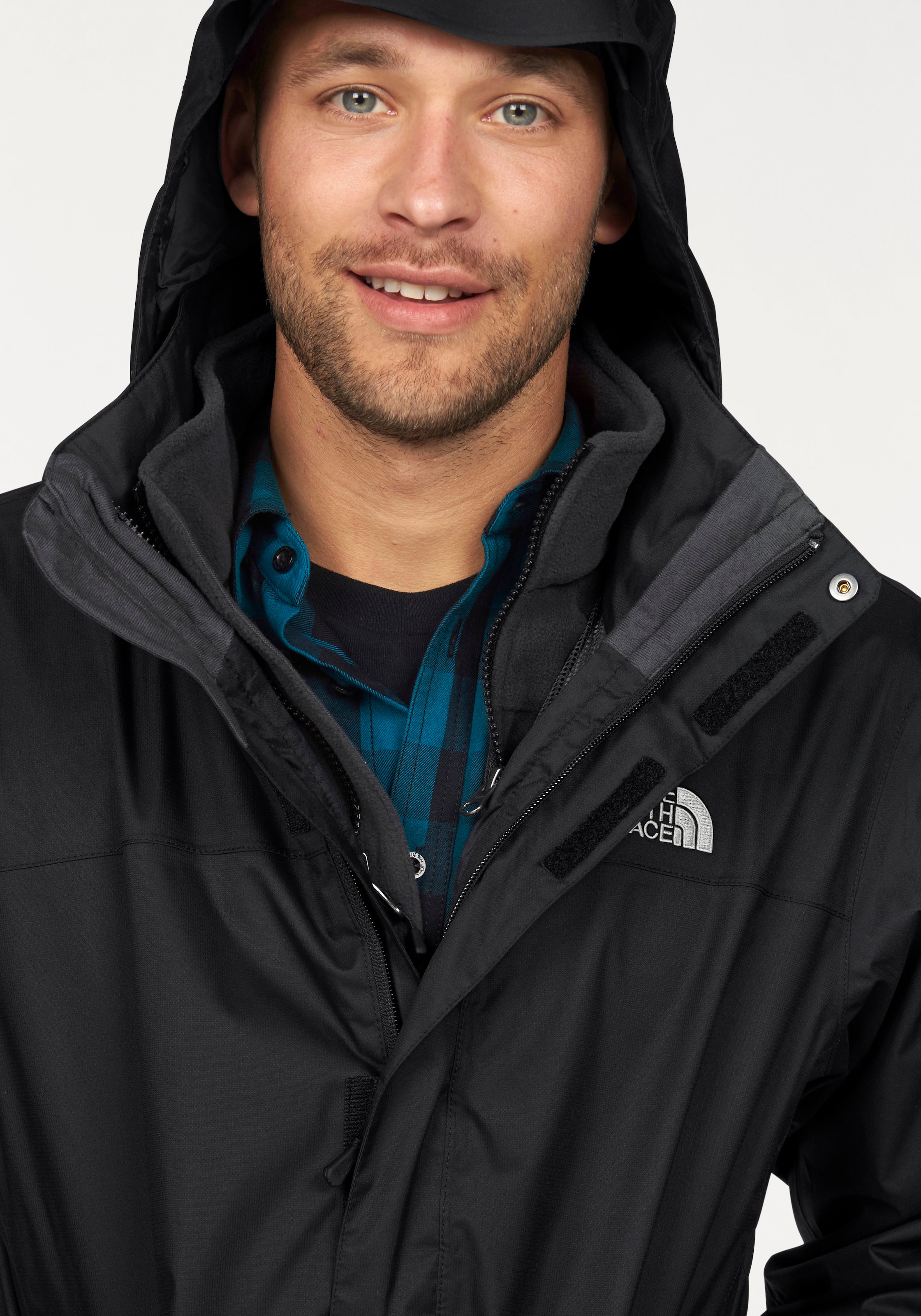 The North Face 3-in-1-Funktionsjacke »EVOLVE II TRICLIMATE«, (Set, 2 St.), mit Kapuze, Wasserdicht & Windabweisend & Atmungsaktiv