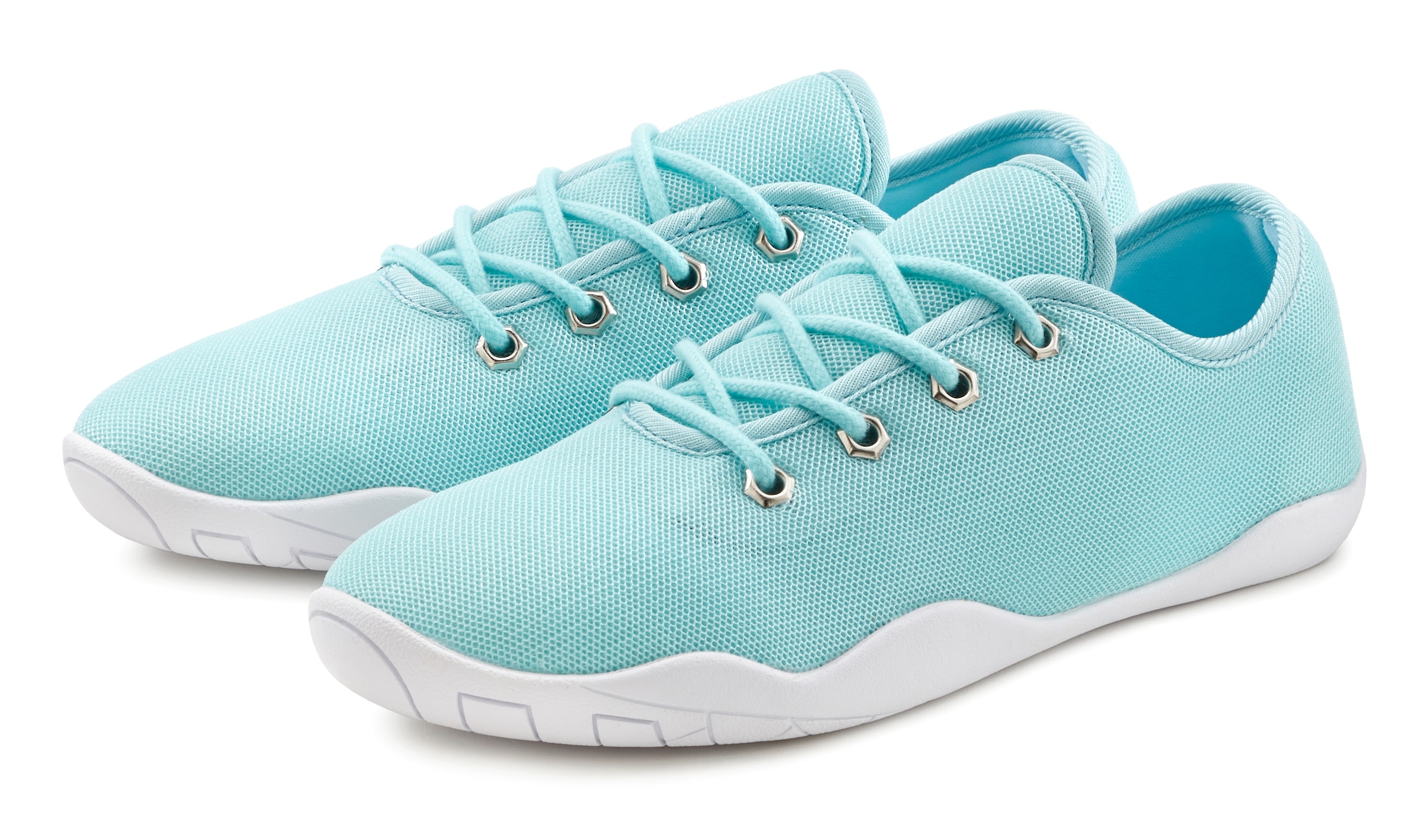 LASCANA Sneaker, mit ultraflache Sohle, superleicht, Schnürhalbschuhe, Unisex VEGAN