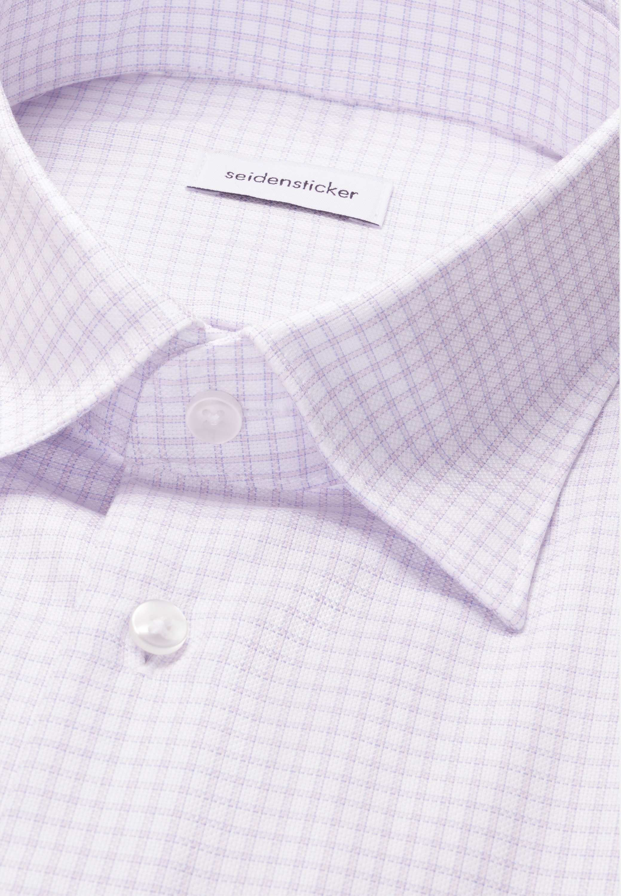seidensticker Businesshemd »Schwarze Rose« Shaped 1/2 Covered-Button-Down-Kragen Karo