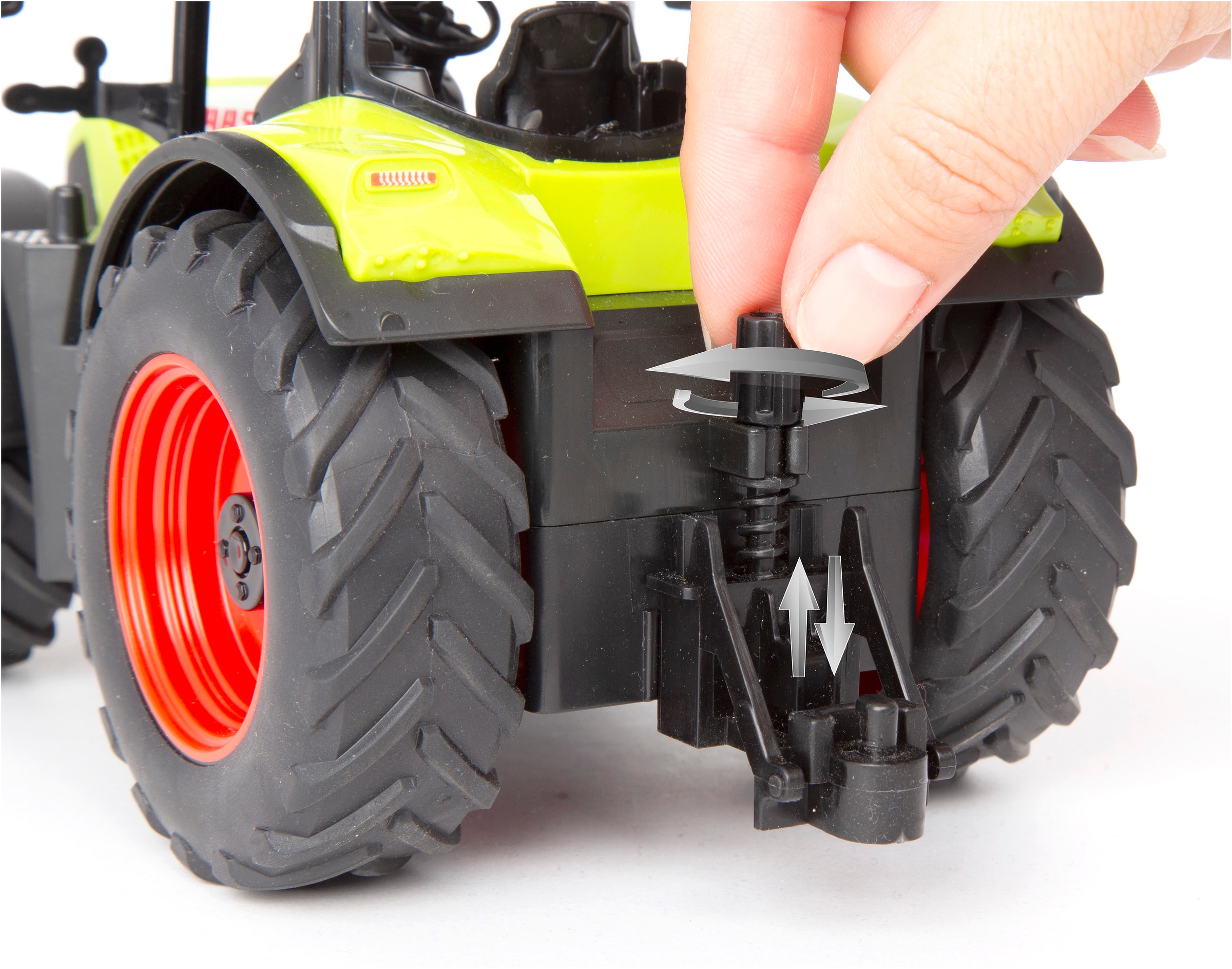 Jamara RC-Traktor »Claas Arion 660 mit Kippanhänger 1:24 2,4GHz«, mit LED Licht