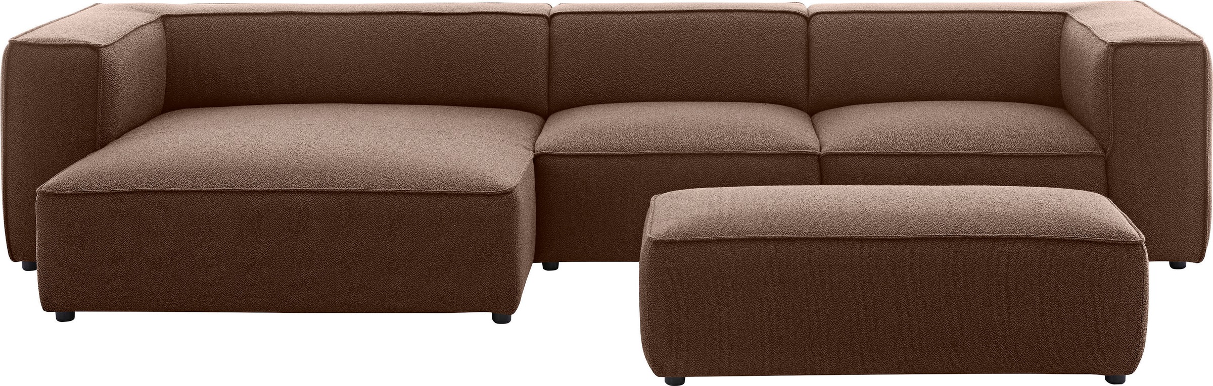 W.SCHILLIG Ecksofa »around-the-block«, mit eleganter Biese, mit Federkern, Breite 341 cm