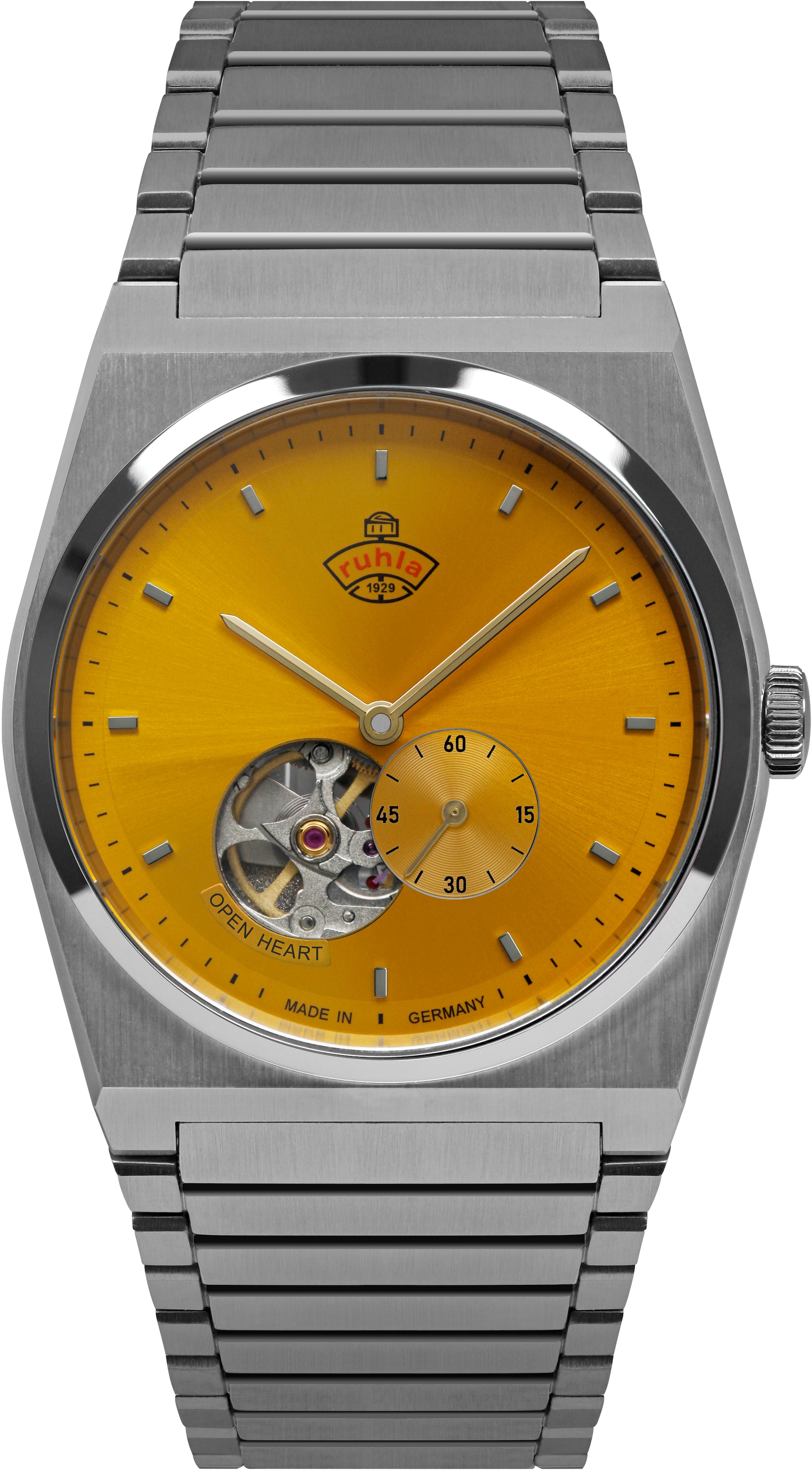 ruhla Automatikuhr »Space Control Automatik« Armbanduhr, Herrenuhr, Mechanische Uhr, Saphirglas, Made in Germany