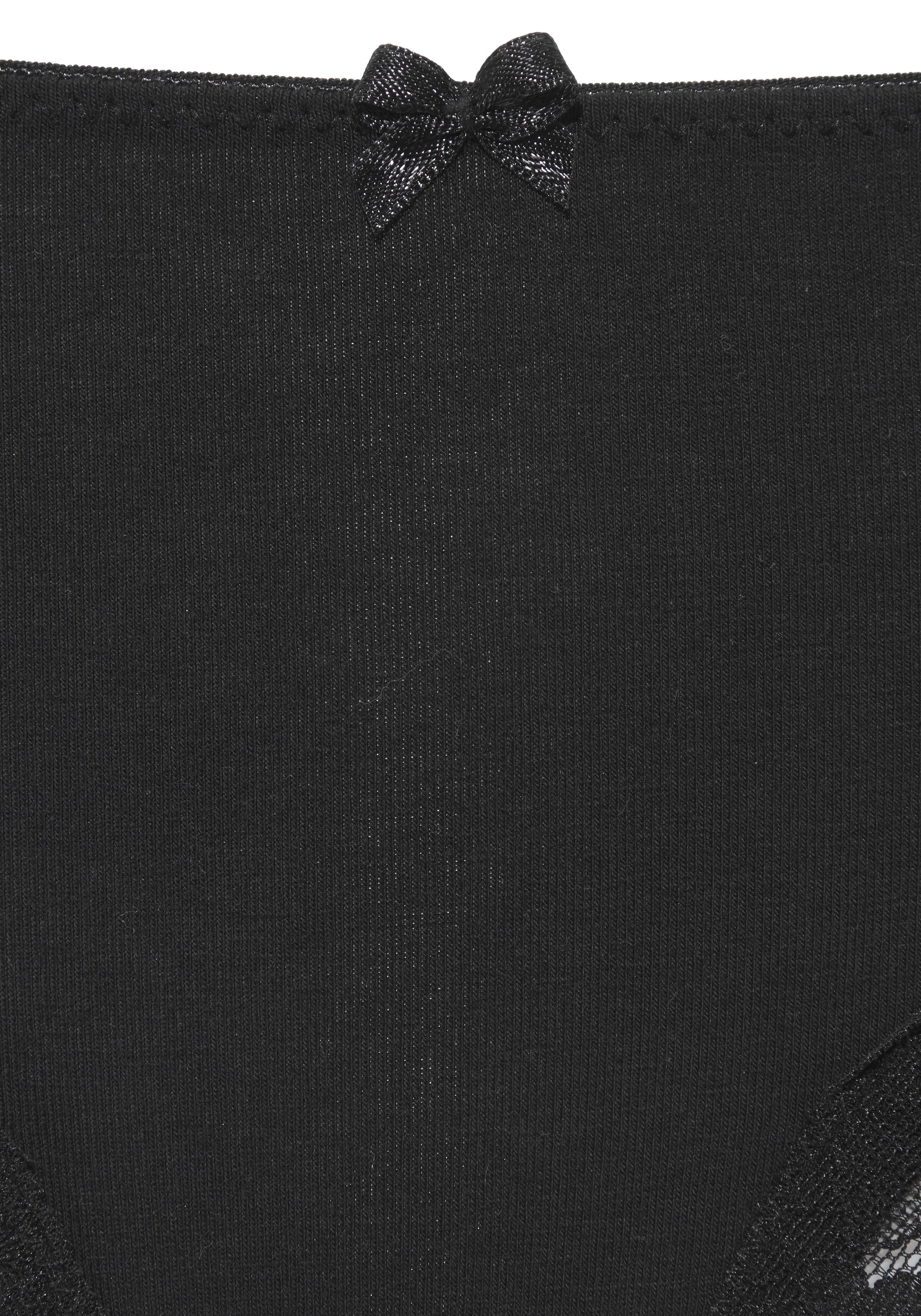 LASCANA Slip 3er-Pack,  aus elastischer Baumwolle mit zarter Spitze