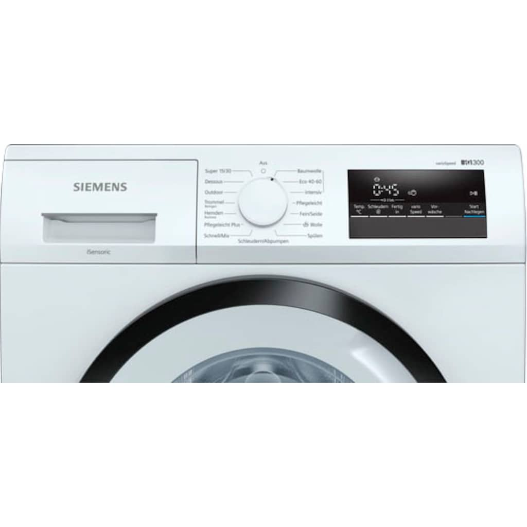 SIEMENS Waschmaschine »WM14N122«, iQ300, WM14N122, 7 kg, 1400 U/min