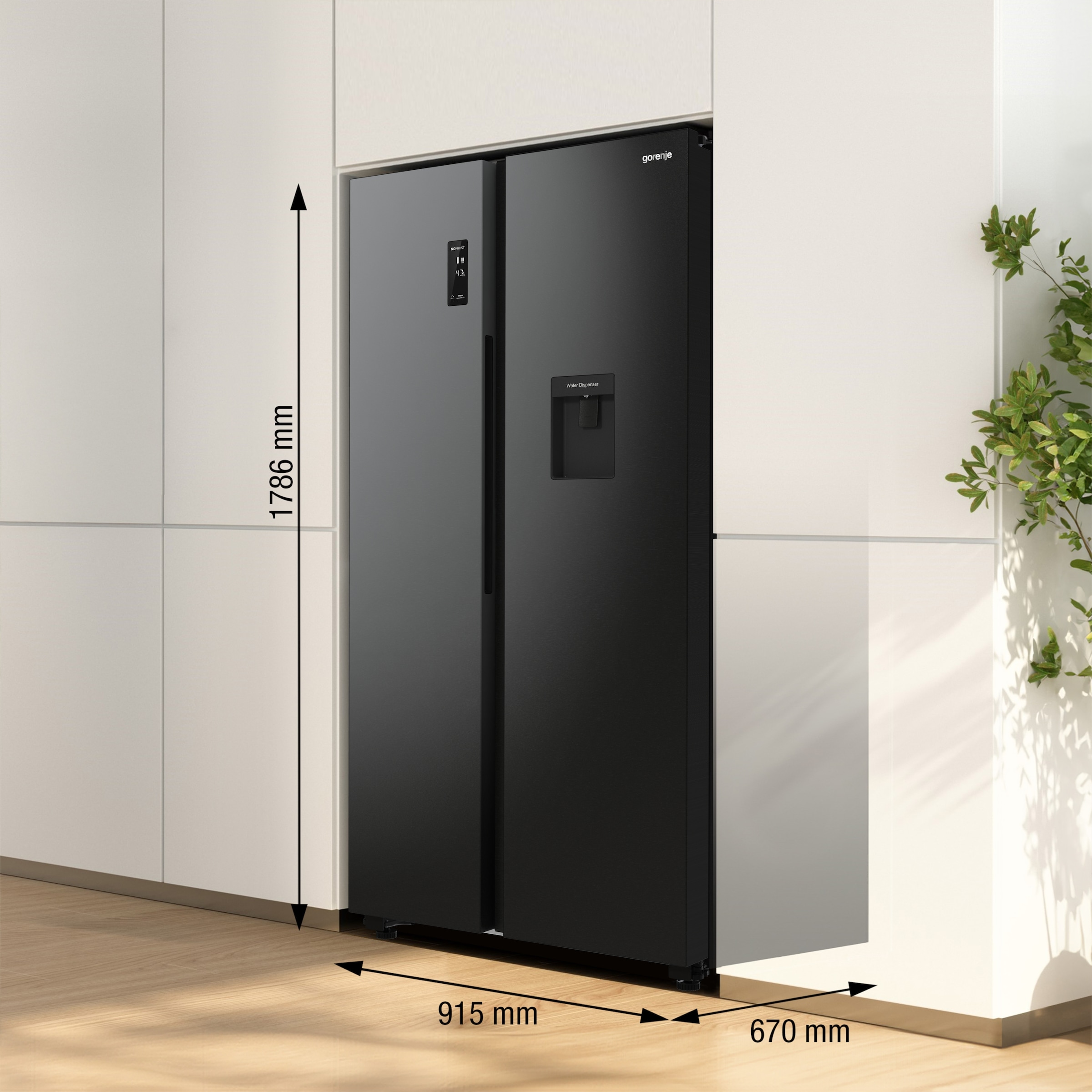 GORENJE Side-by-Side »NRR 9185 EABXLWD«, Wasserspender