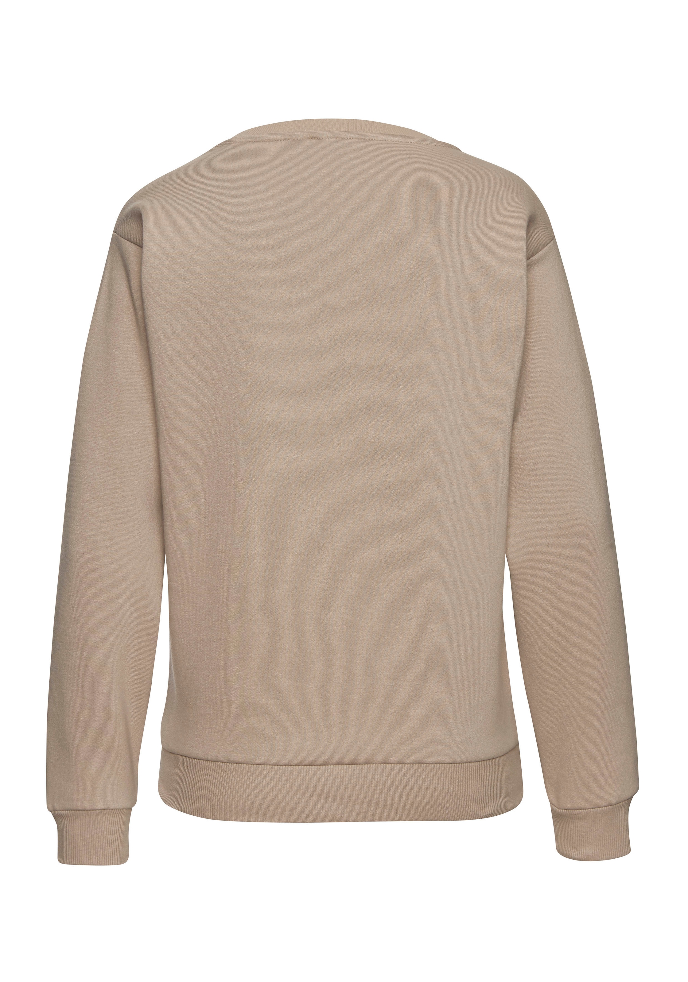 LASCANA Sweatshirt, Loungehirt mit Herz-Leo-Druck, Loungewear