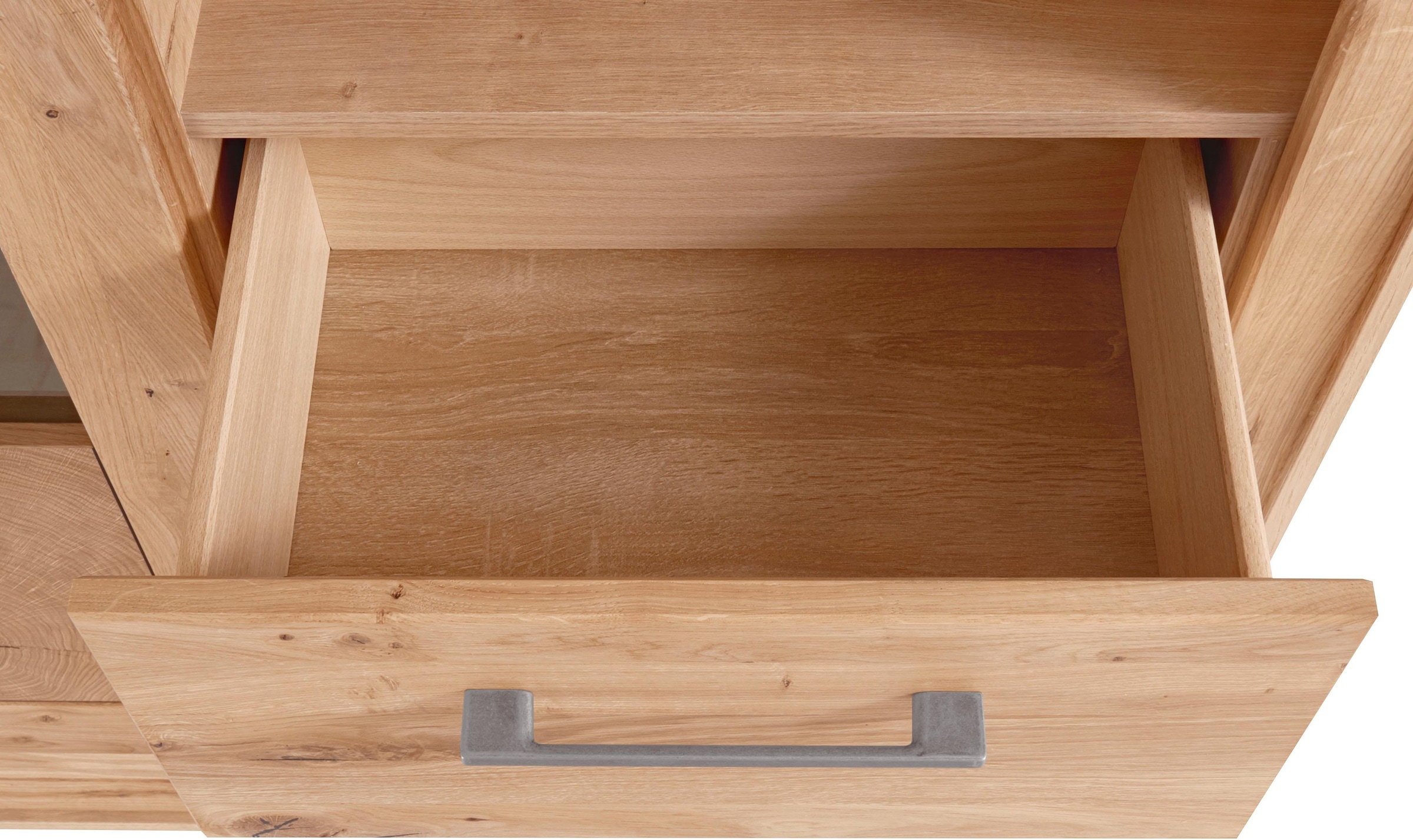 VOGL Möbelfabrik Highboard, Breite 107 cm, Teilmassivholz, Made in Germany