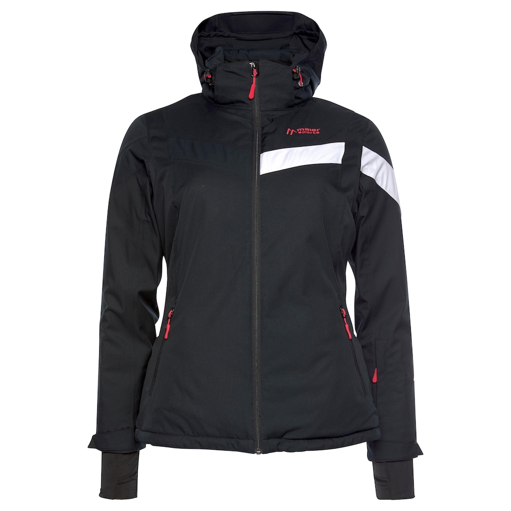 Maier Sports Skijacke »Ski Jacke wattiert Damen«, mit Kapuze