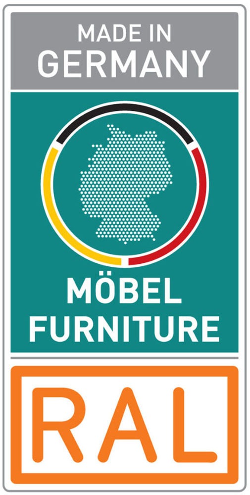 OTTO home Kombikommode »Sideboard Schubladenkommode AGORDO mit Dekor- oder Hochglanzfront« in zwei Griff-Farben, Breite 120 cm,  vier große Schubladen, mit insgesamt 4 Einlegeböden MADE IN GERMANY