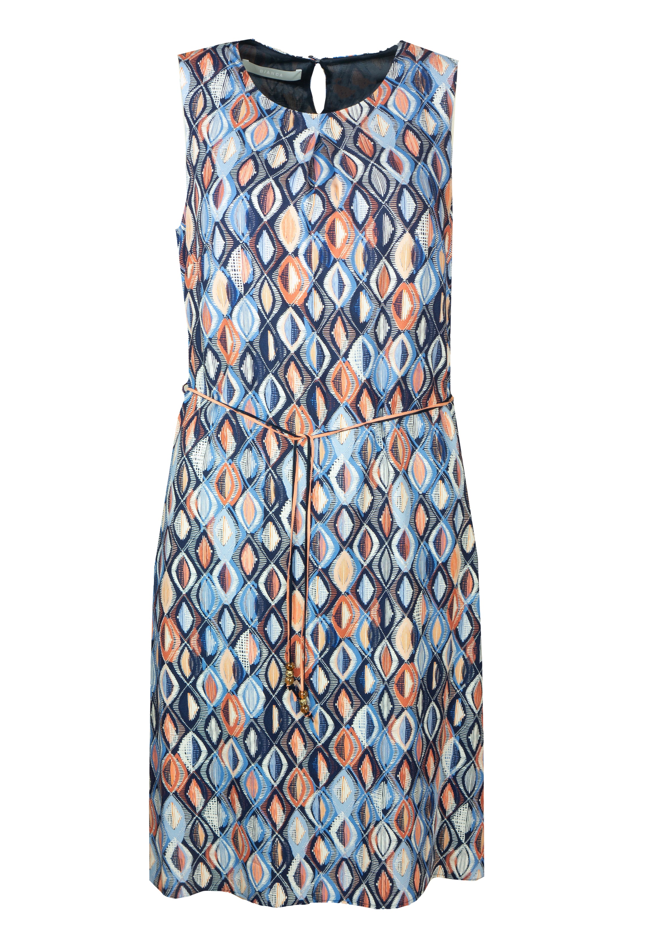 bianca Cocktailkleid »MARILL«, sommerlicher Rautenprint mit Bindegürtel