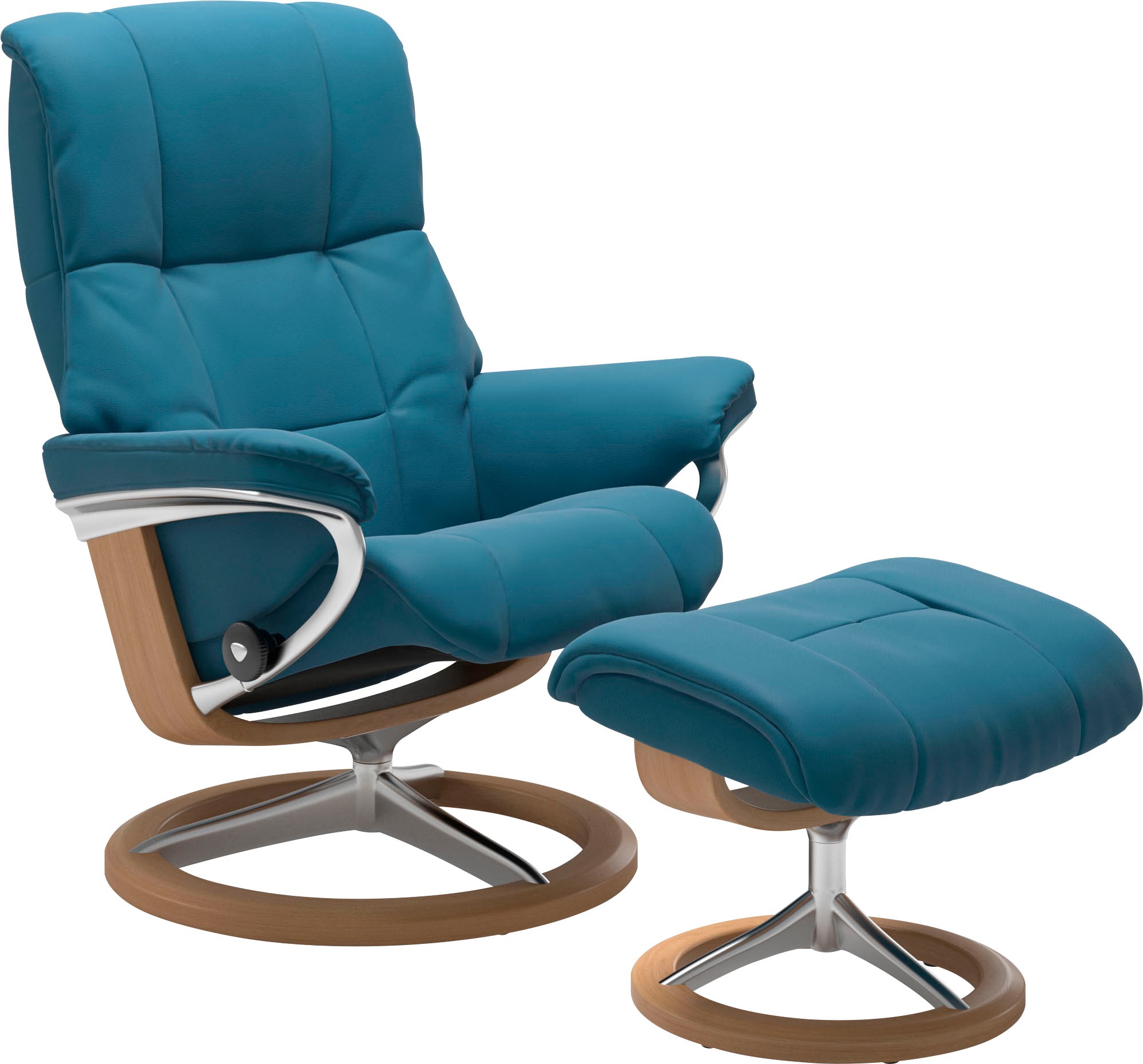 Stressless® Relaxsessel »Mayfair«, mit Hocker, mit Signature Base, Größe S, M & L, Gestell Eiche