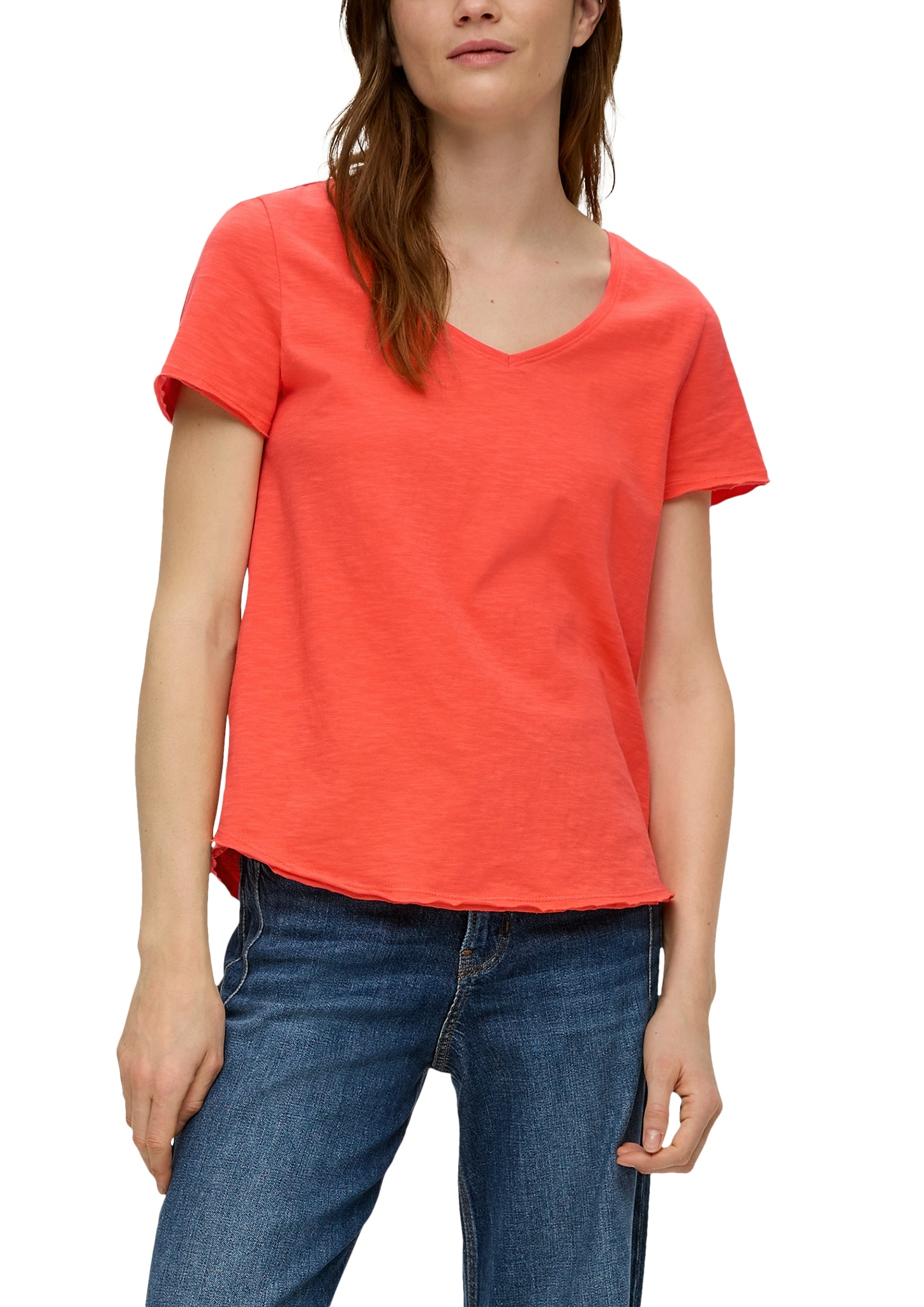 s.Oliver T-Shirt, in Slub-Yarn-Optik