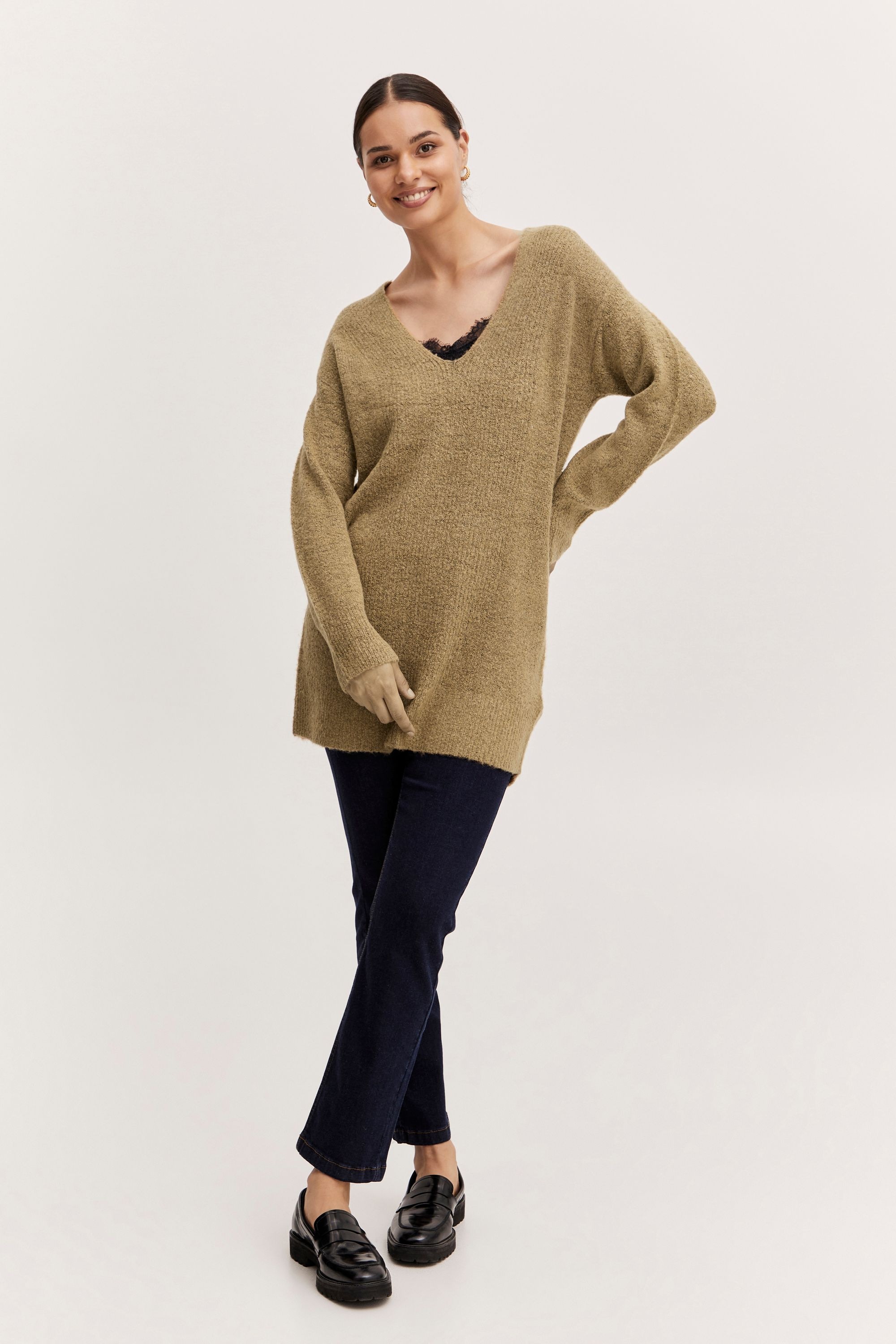 b.young Strickfleece-Pullover »Strickpullover BYMirelle«