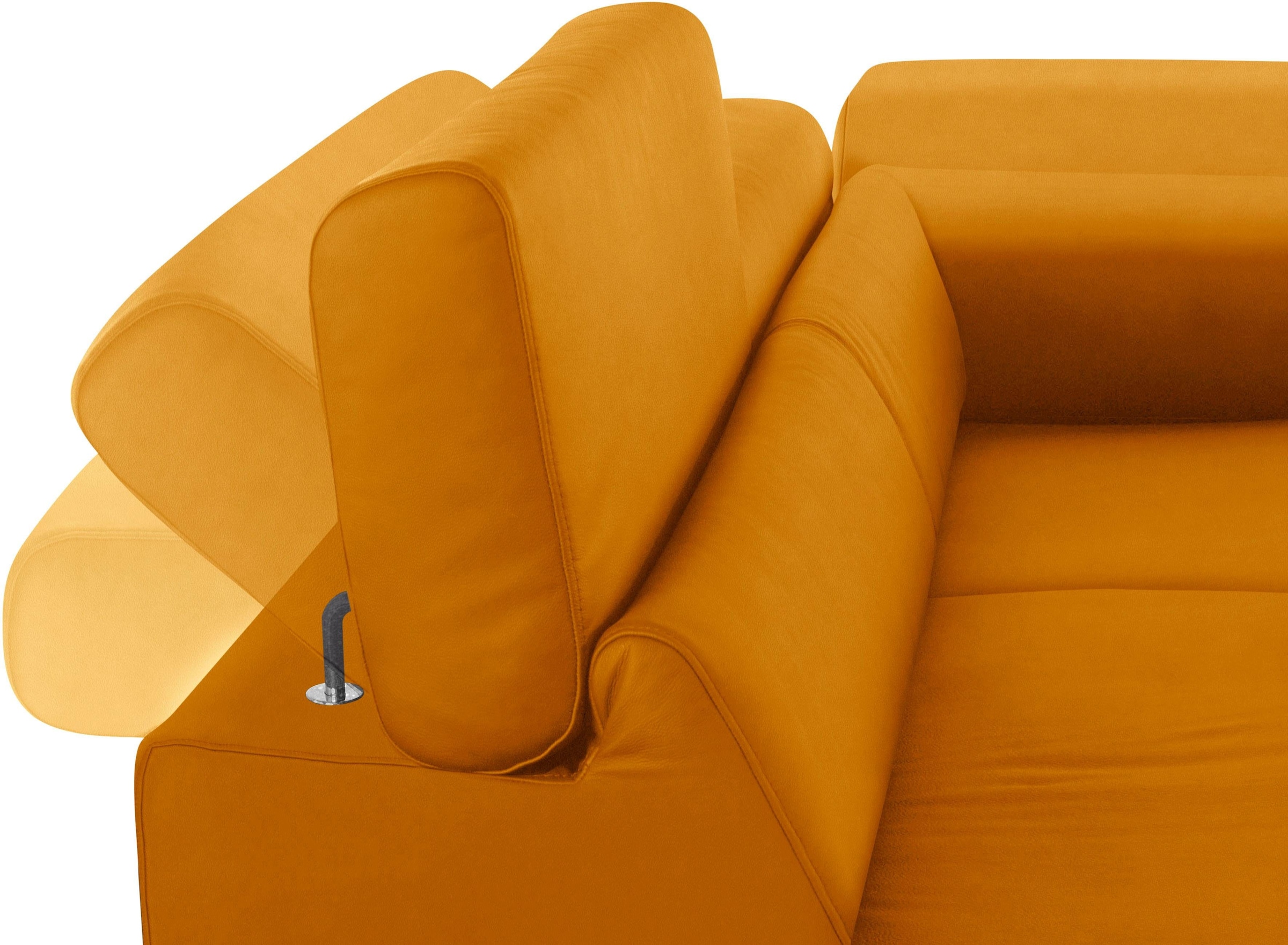 W.SCHILLIG Ecksofa »finn, toller Sitzkomfort, L-Form, hochwertige Verarbeitungsdetails«, German Design Award 2016, Fußgestell Chrom glänzend, Breite 281 cm