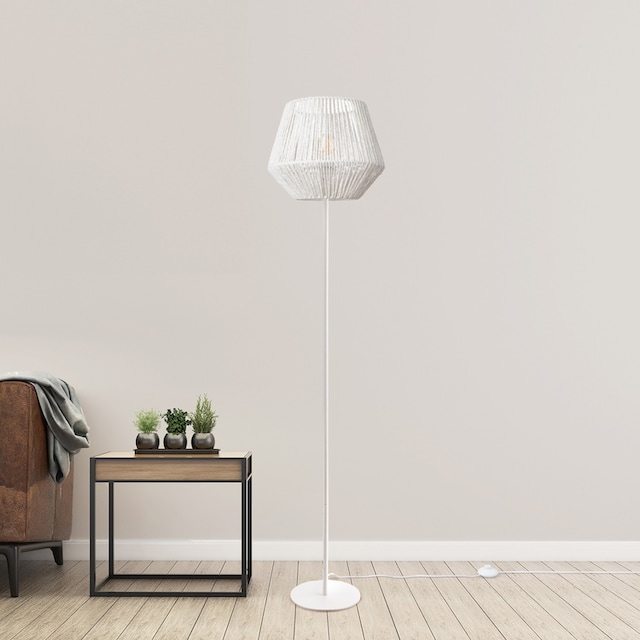 Paco Home Stehlampe »Pinto«, 1 flammig-flammig, LED Modern Wohnzimmer  Schlafzimmer Optik Boho Korb E27 im OTTO Online Shop