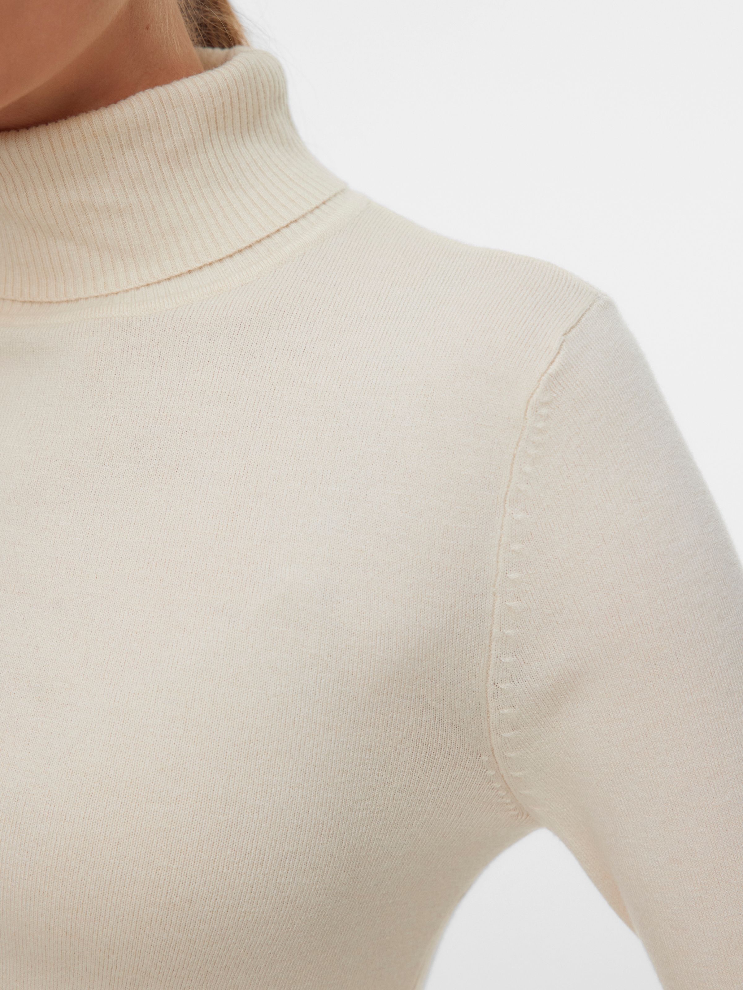Vero Moda Rollkragenpullover »VMHAPPINESS LS ROLLNK PULLOVE GA NOOS«