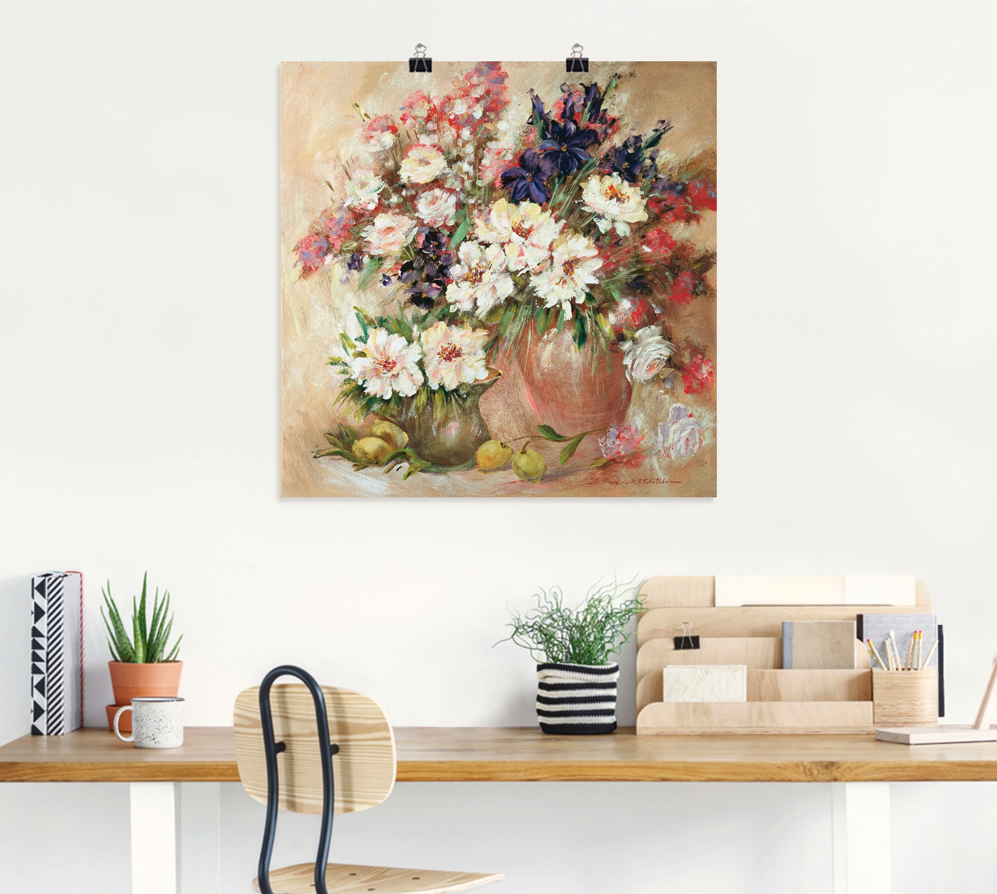 Artland Poster »Stillleben I«, Blumen, (1 St.), als Leinwandbild, Wandaufkleber oder Poster in versch. Größen