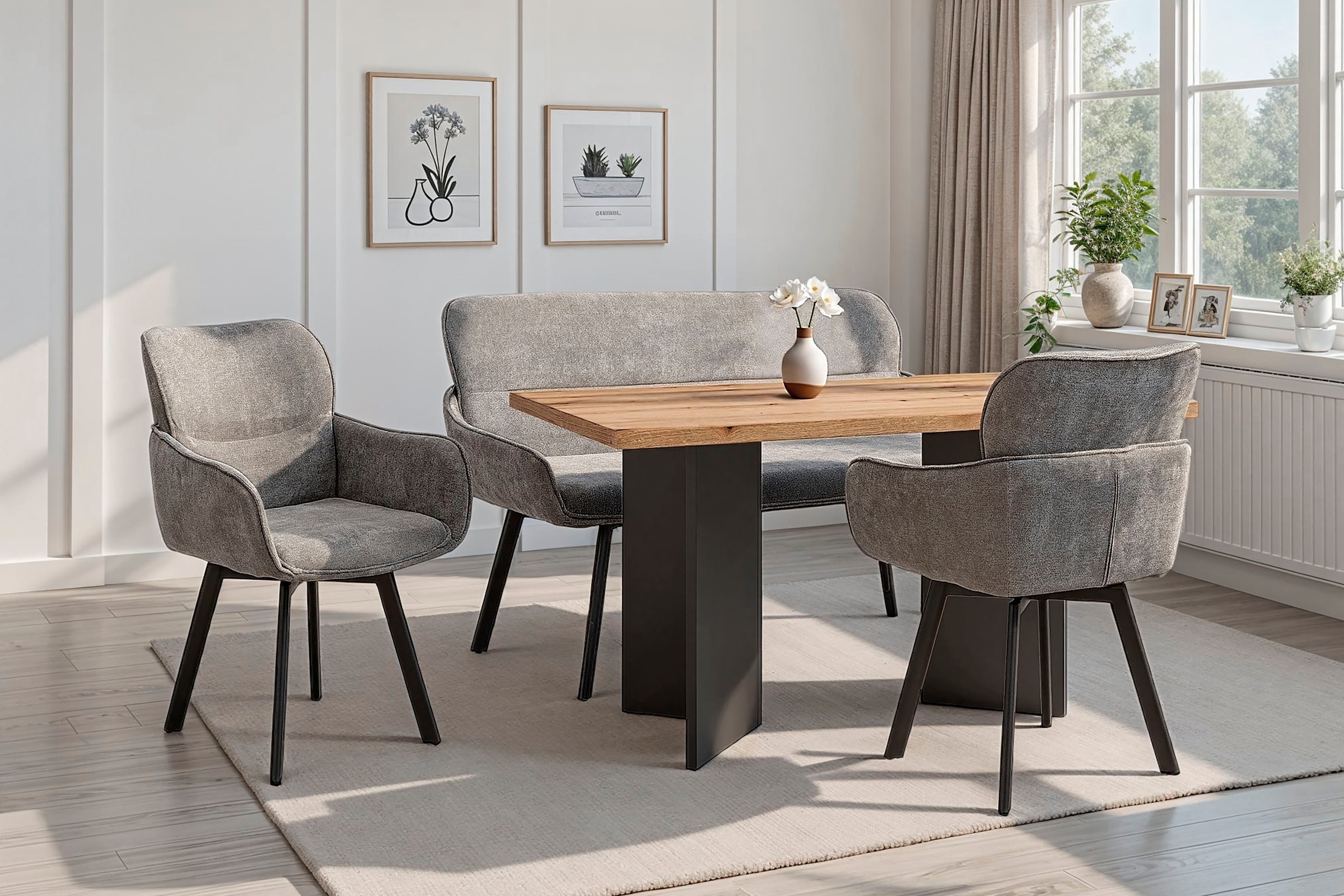 byLIVING Esszimmerstuhl »Rico« (Set) 2 Stk.360 Grad drehbar in verschiedenen Farben erhältlich