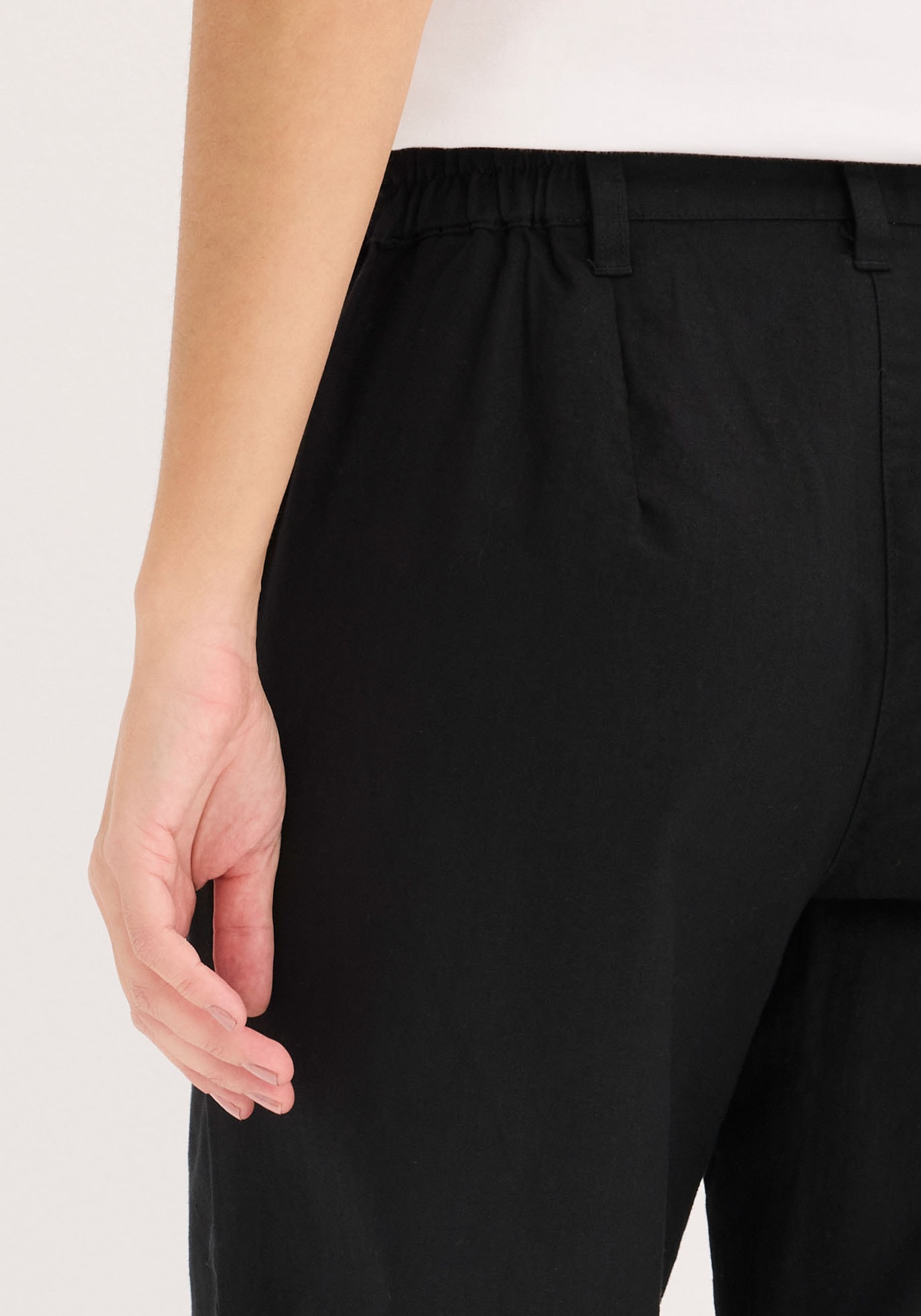bonprix Leinenhose  aus Leinen-Baumwoll-Mix, Loose Fit, komfortable Leibhöhe