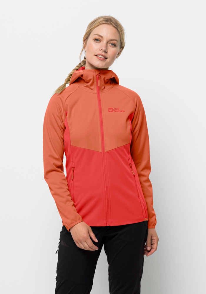 Jack Wolfskin Damen Softshelljacke »GO HIKE SOFTSHELL W« mitKapuze, Größe S (36)