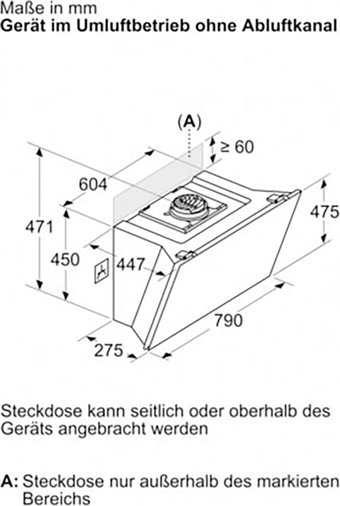 SIEMENS Kopffreihaube »LC81KAN60«, Serie iQ500