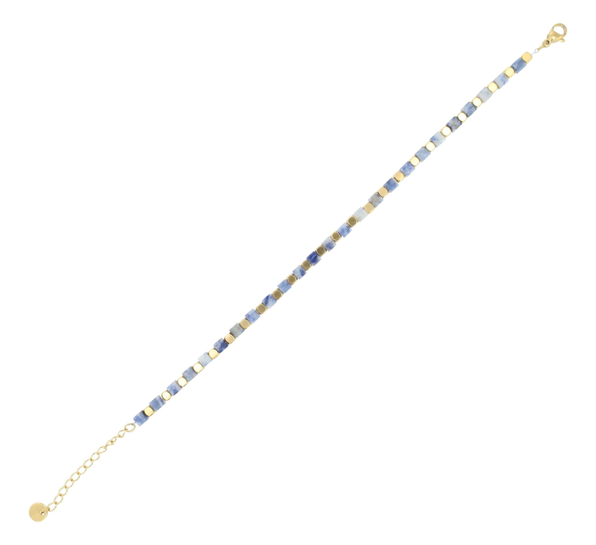 Adelia´s Armband »Damen Armband aus Edelstahl mit Aventurin 17,5+3 cm«
