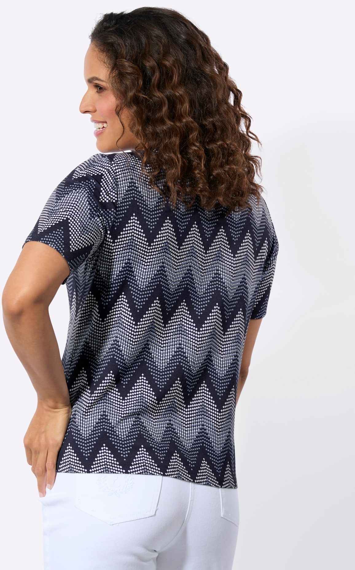 Casual Looks Rundhalsshirt »Kurzarm-Shirt« 1 tlg.