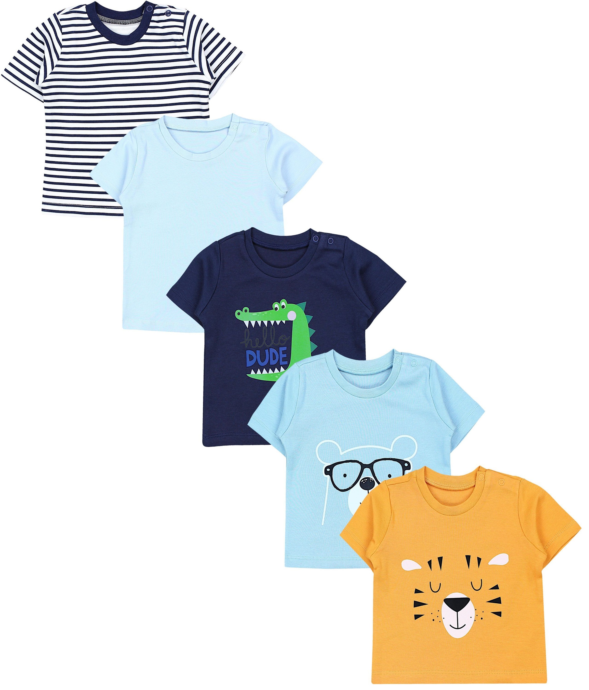 TupTam T-Shirt »Shirt Baby Kurzarm T-Shirt 5er Set«