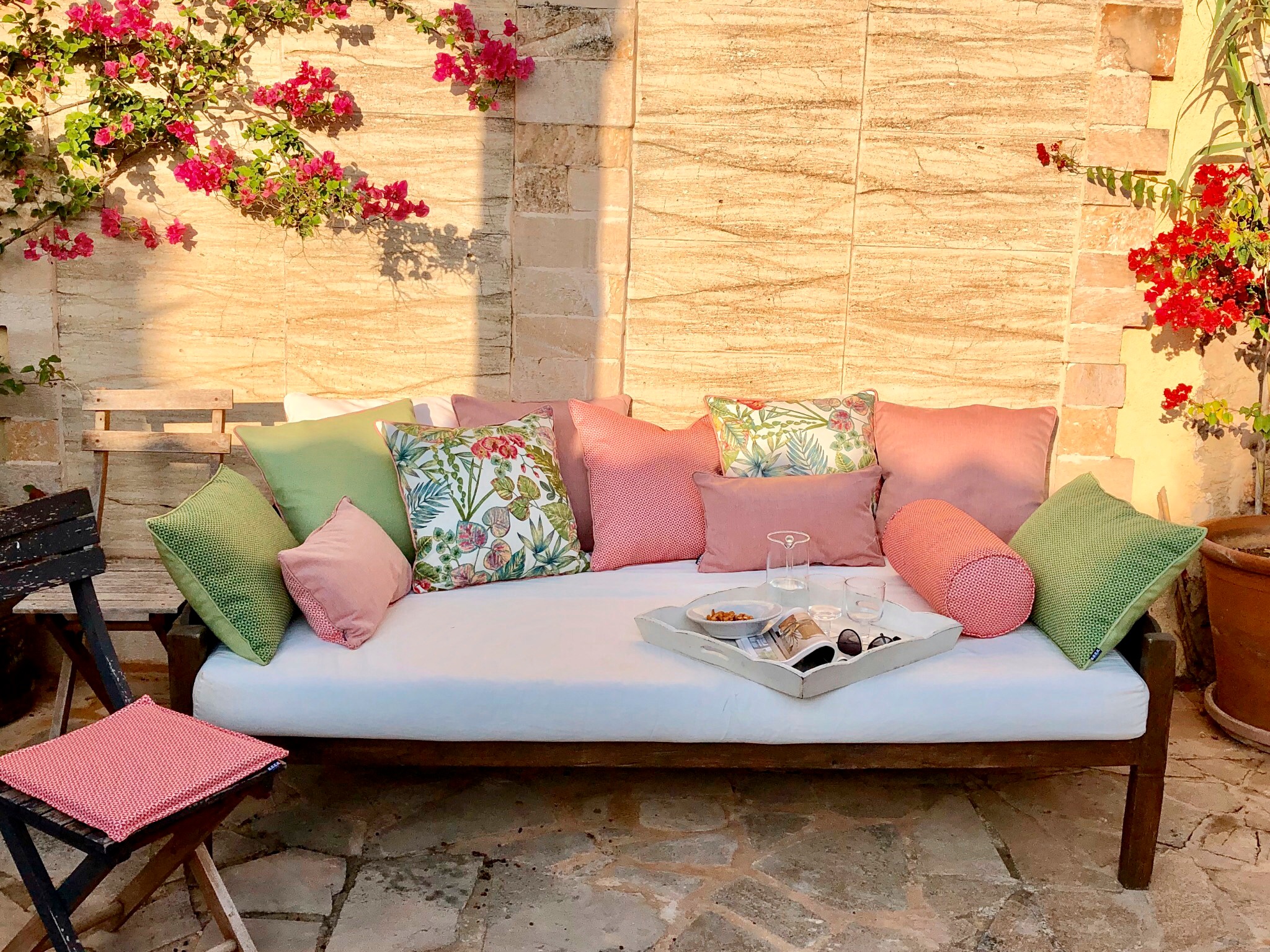 H.O.C.K. Dekokissen »Pepe« Kissenhülle mit Füllung, 1 Stück, Outdoor geeignet