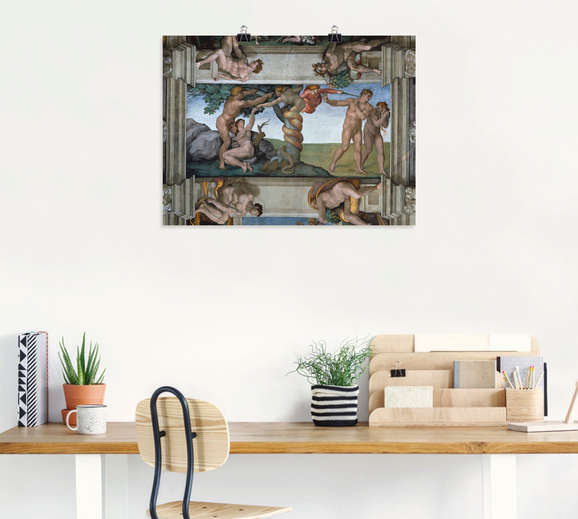 Artland Wandbild »Sündenfall Vertreibung aus dem Paradies«, Religion, (1 St.), als Leinwandbild, Wandaufkleber oder Poster in versch. Größen