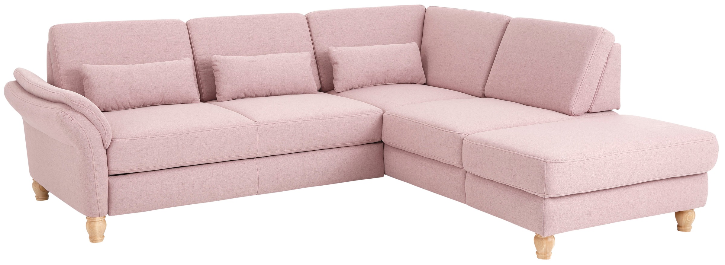Home affaire Ecksofa »Palace L-Form«, incl. Sitztiefenverstellung, wahlweise mit Bettfunktion und Stauraum