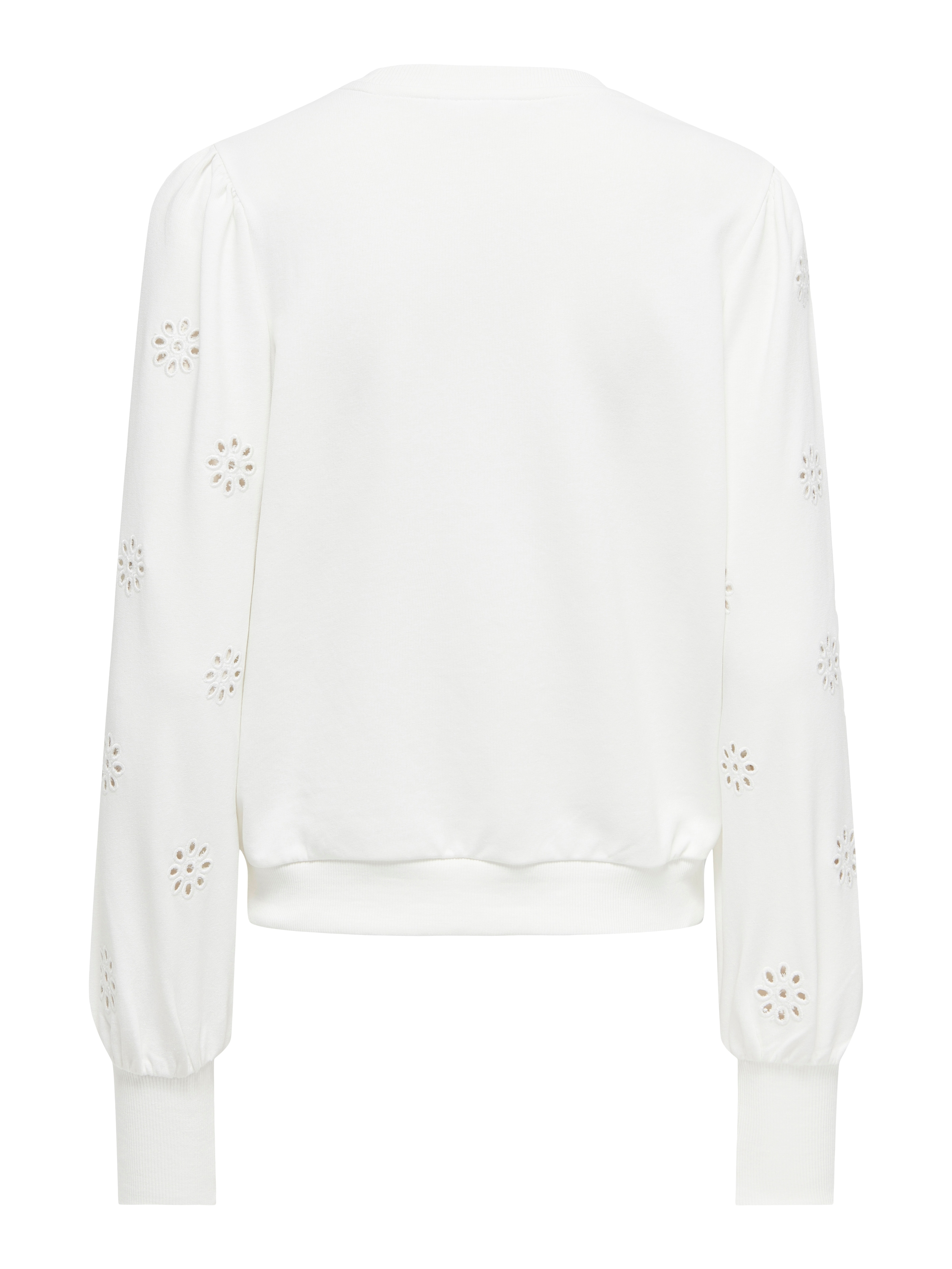 ONLY Sweatshirt »ONLFEMME L/S PUFF EMBROIDERY UB SWT«, mit Puffärmeln mit wunderschöner Lochstickerei
