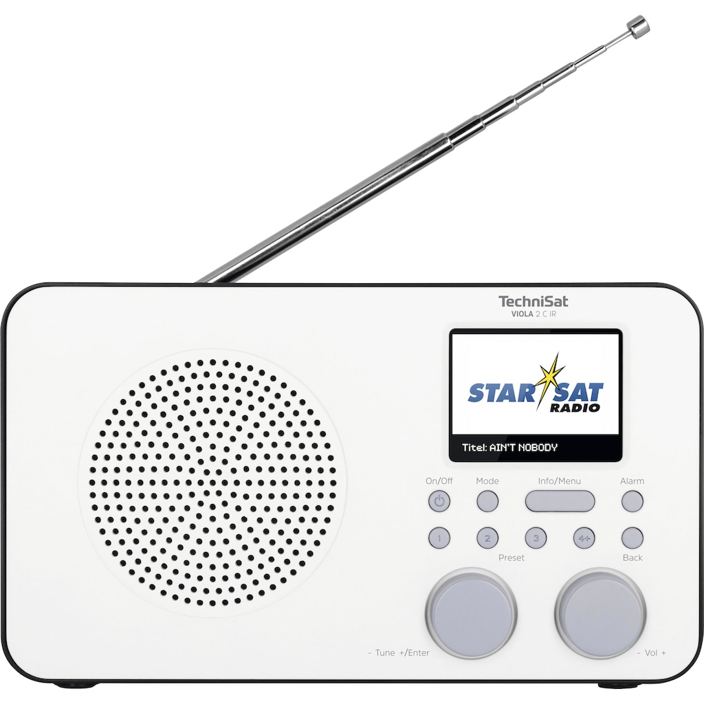 TechniSat Internet-Radio »VIOLA 2 C IR Tragbares«, (WLAN Digitalradio (DAB+)-UKW mit RDS-Internetradio), mit DAB+, Farbdisplay, Akku