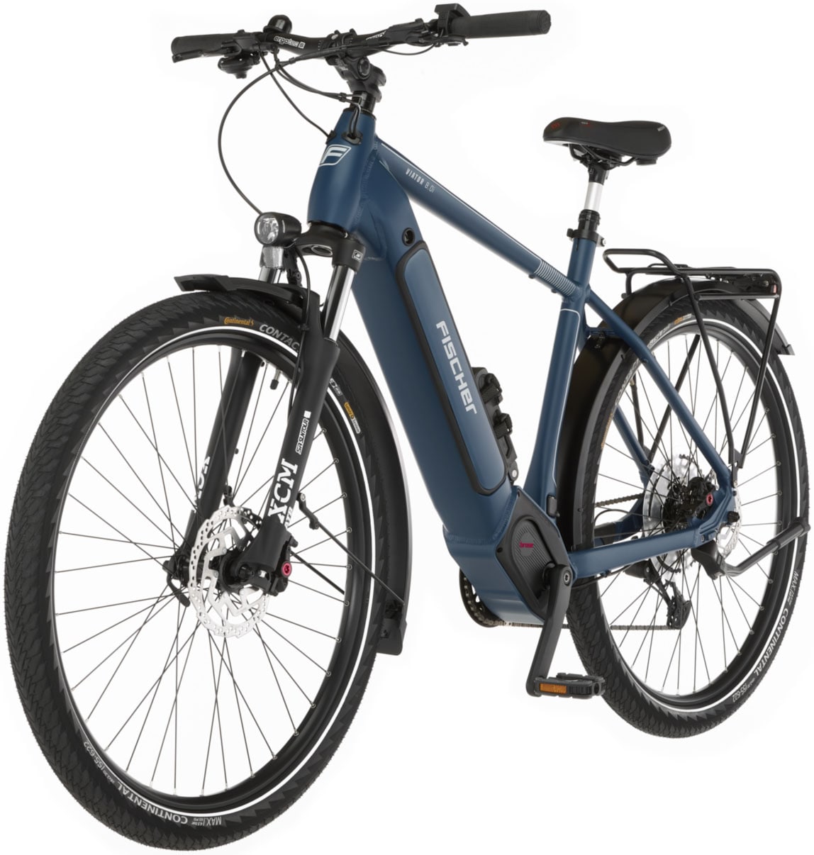 FISCHER Fahrrad E-Bike »VIATOR 8.0I 711 55«, 12 Gang, SX 11-50 Kettenschaltung, (mit Faltschloss), Pedelec, Elektrofahrrad für Damen u. Herren, Trekkingrad