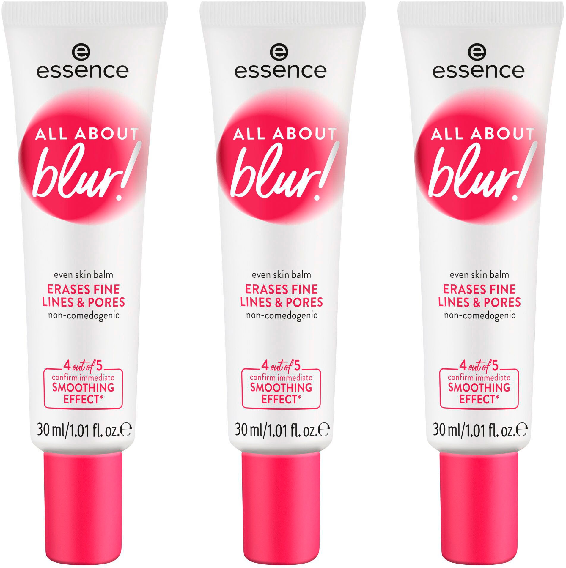 Essence Primer »ALL ABOUT blur! even skin balm«, (Set, 3 tlg.)