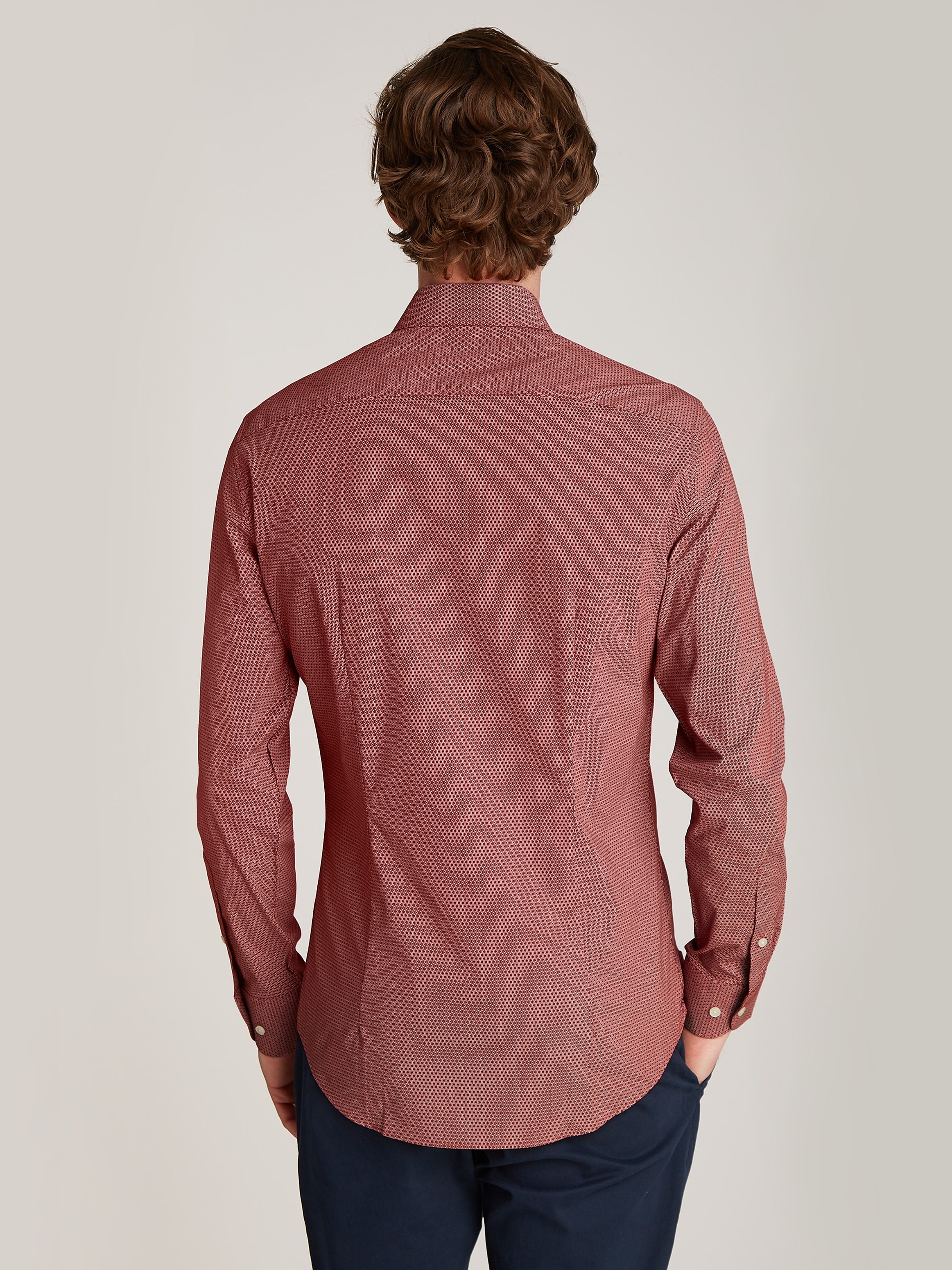 Tommy Hilfiger Businesshemd »CL STRETCH GEO PRINT SF SHIRT«, mit Minimal-Print