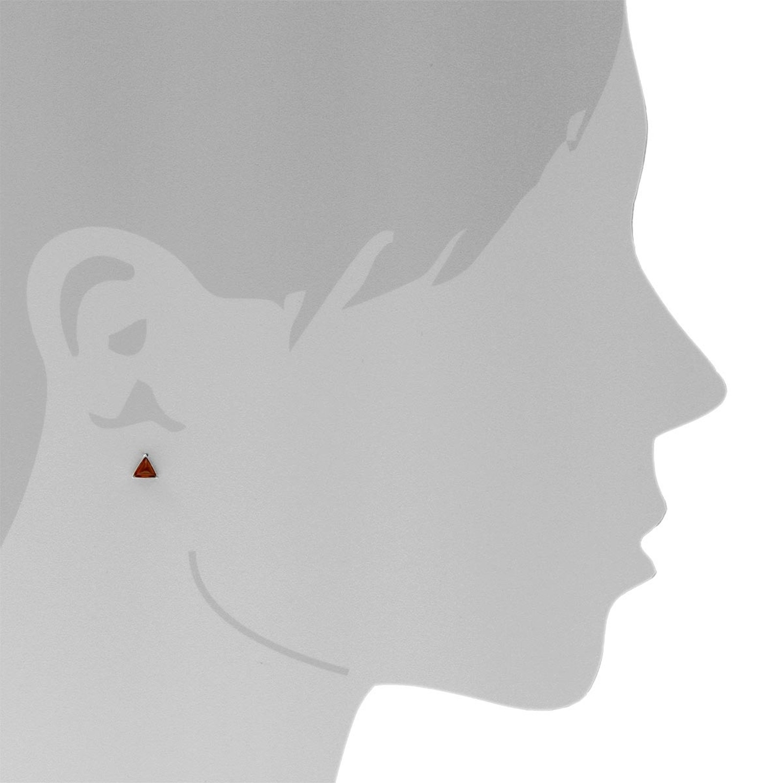 OSTSEE-SCHMUCK Paar Ohrstecker »- Classic 6x6x6 mm - Silber 925/000 - Bernstein«
