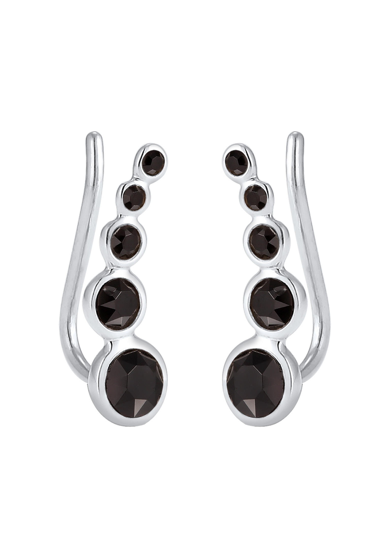 Elli Paar Ohrstecker »Ohrringe Ohrklemme Earclimber mit Kristalle«
