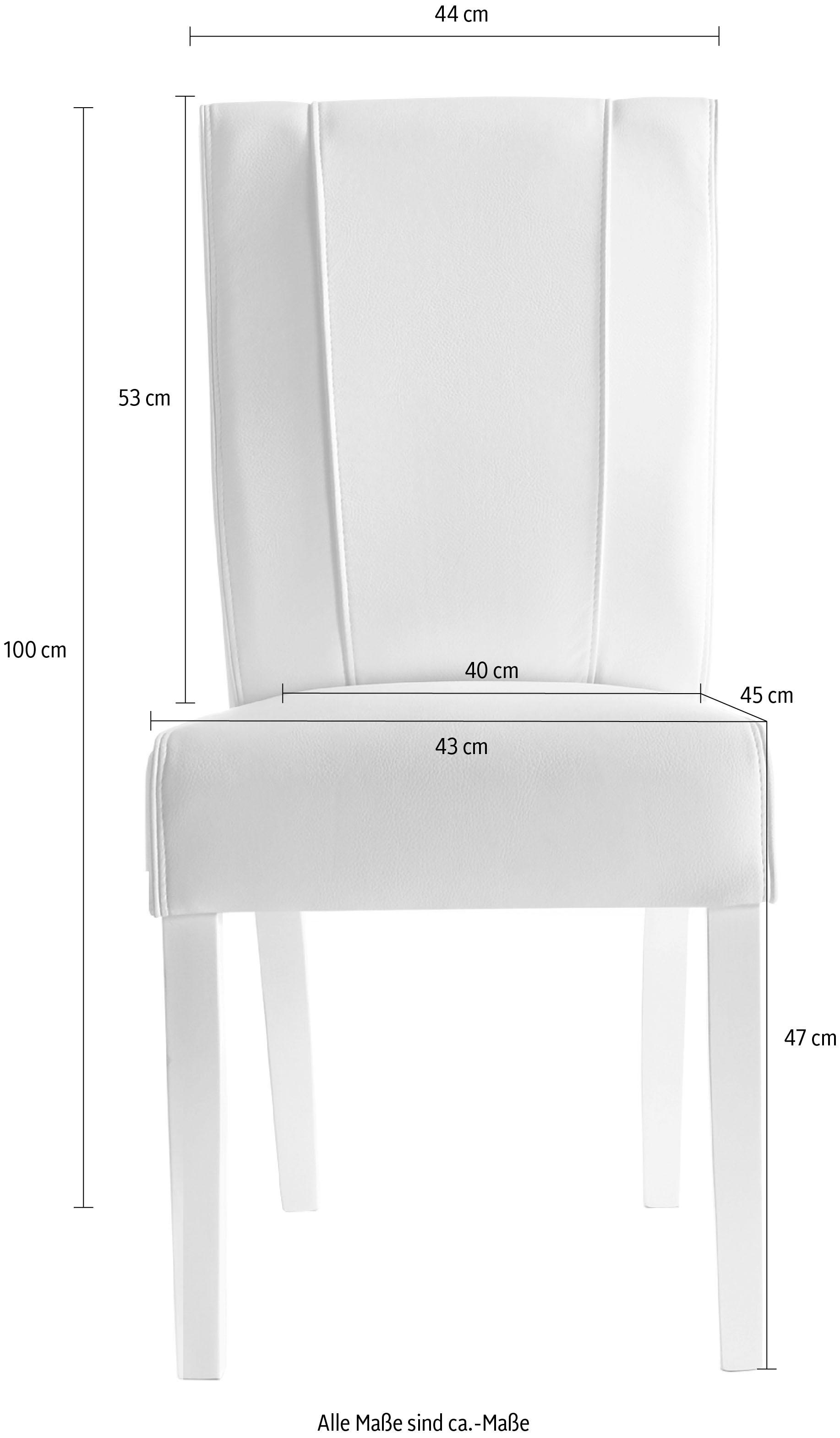 INOSIGN Esszimmerstuhl »Ice«, (Set), 2 St., Kunstleder