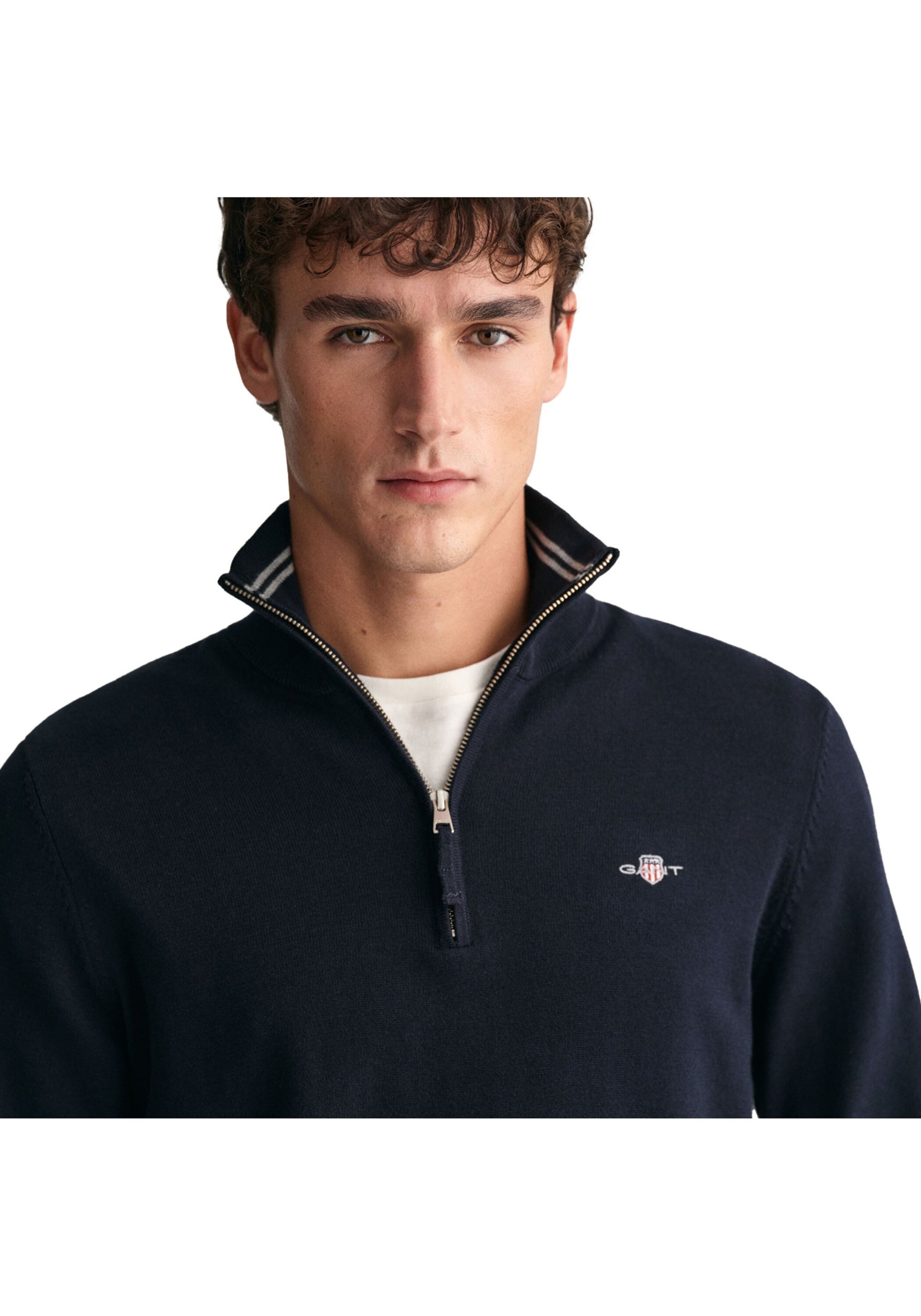 Gant Sweater »Strickpullover CLASSIC COTTON HALF ZIP«