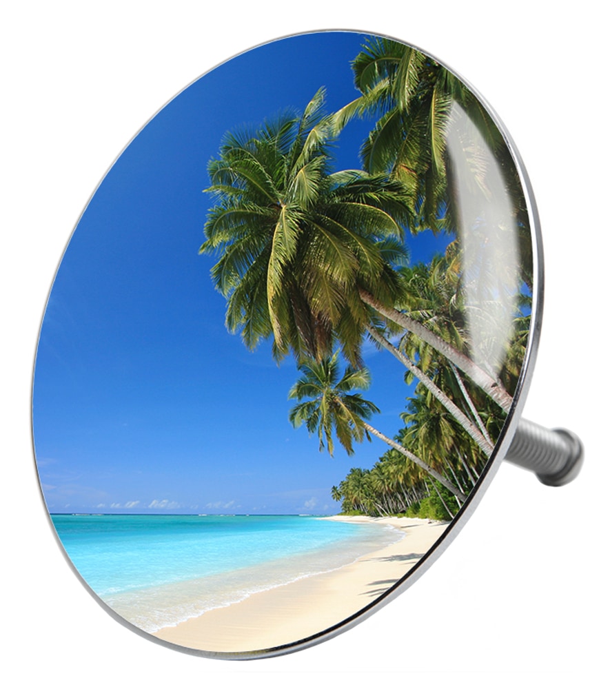 Sanilo Badaccessoire-Set »Karibik« bestehend aus WC-Sitz, Badteppich, Stöpsel, Seifenspender, WC-Bürste