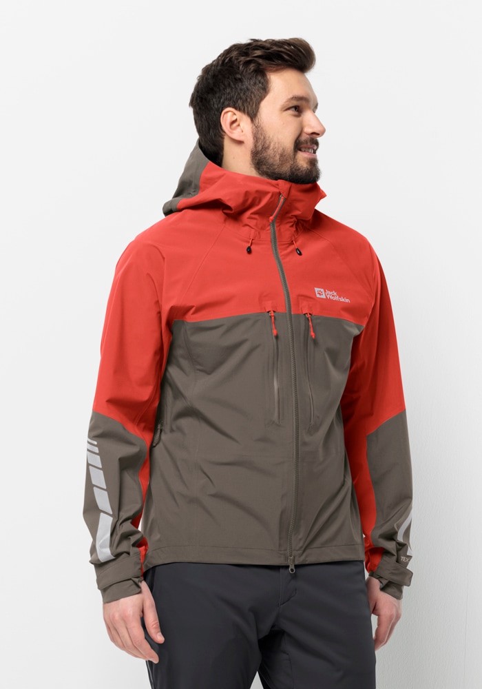 Jack Wolfskin Fahrradjacke »MOROBBIA 3L JKT M«, mit Kapuze