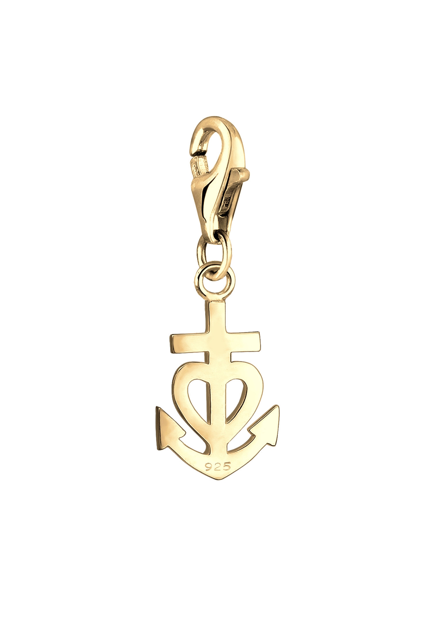 Nenalina Charm-Einhänger »Charm Anhänger Anker Herz Kreuz Symbol 925 Silber«