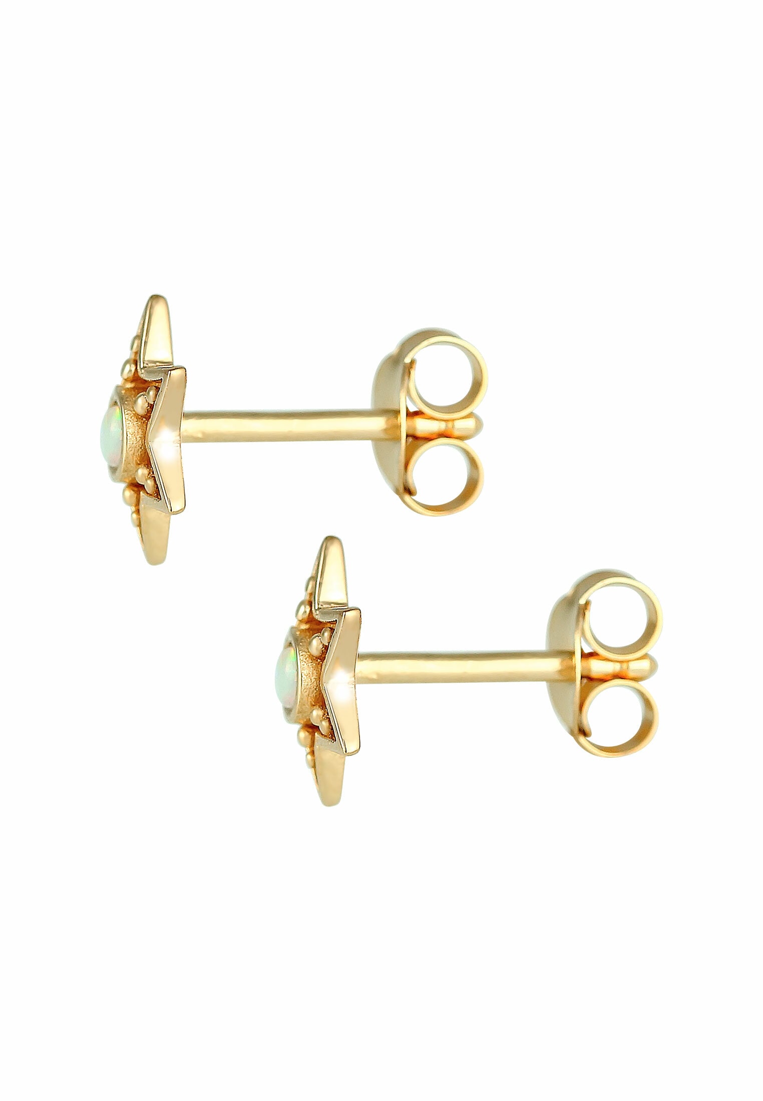Elli Paar Ohrstecker »Ohrringe Stern Stecker Astro Opal Vintage Style 925 Silber«