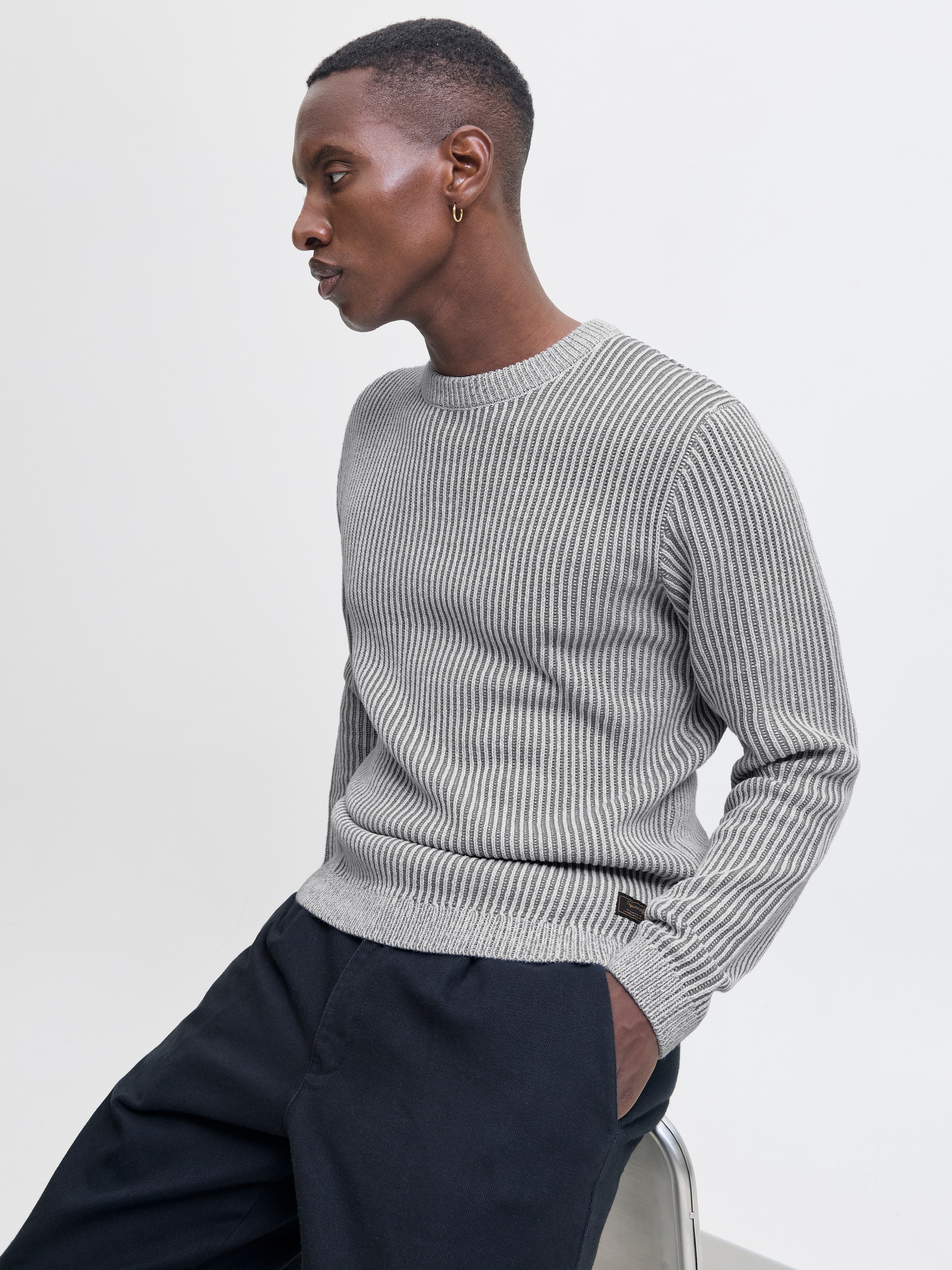 Jack & Jones Strickpullover »JJEDOVER KNIT CREW NECK SN«