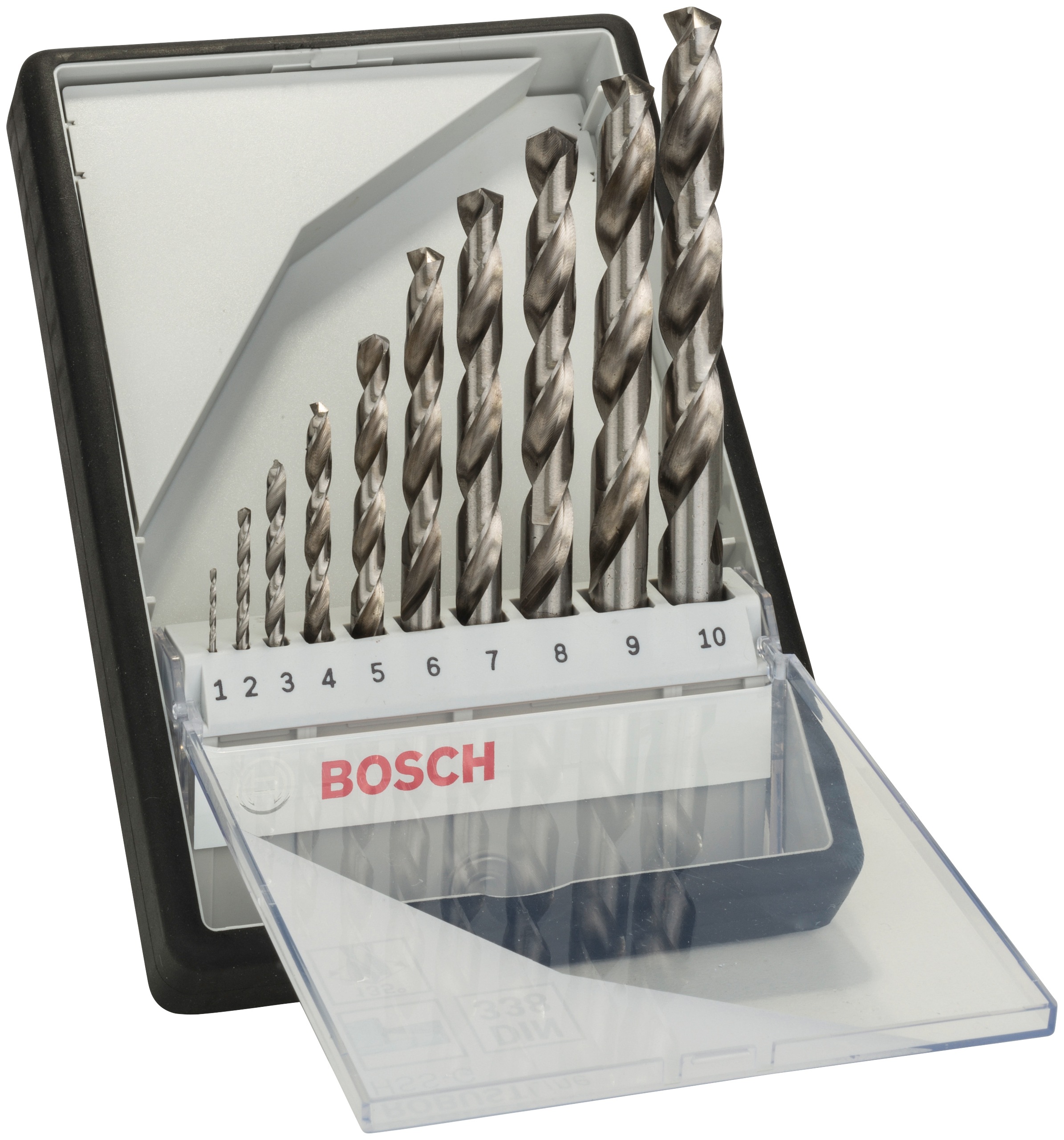 Bosch Professional Bohrersatz »Robust Line«, (Set, 10 tlg.), Metallbohrer HSS-G