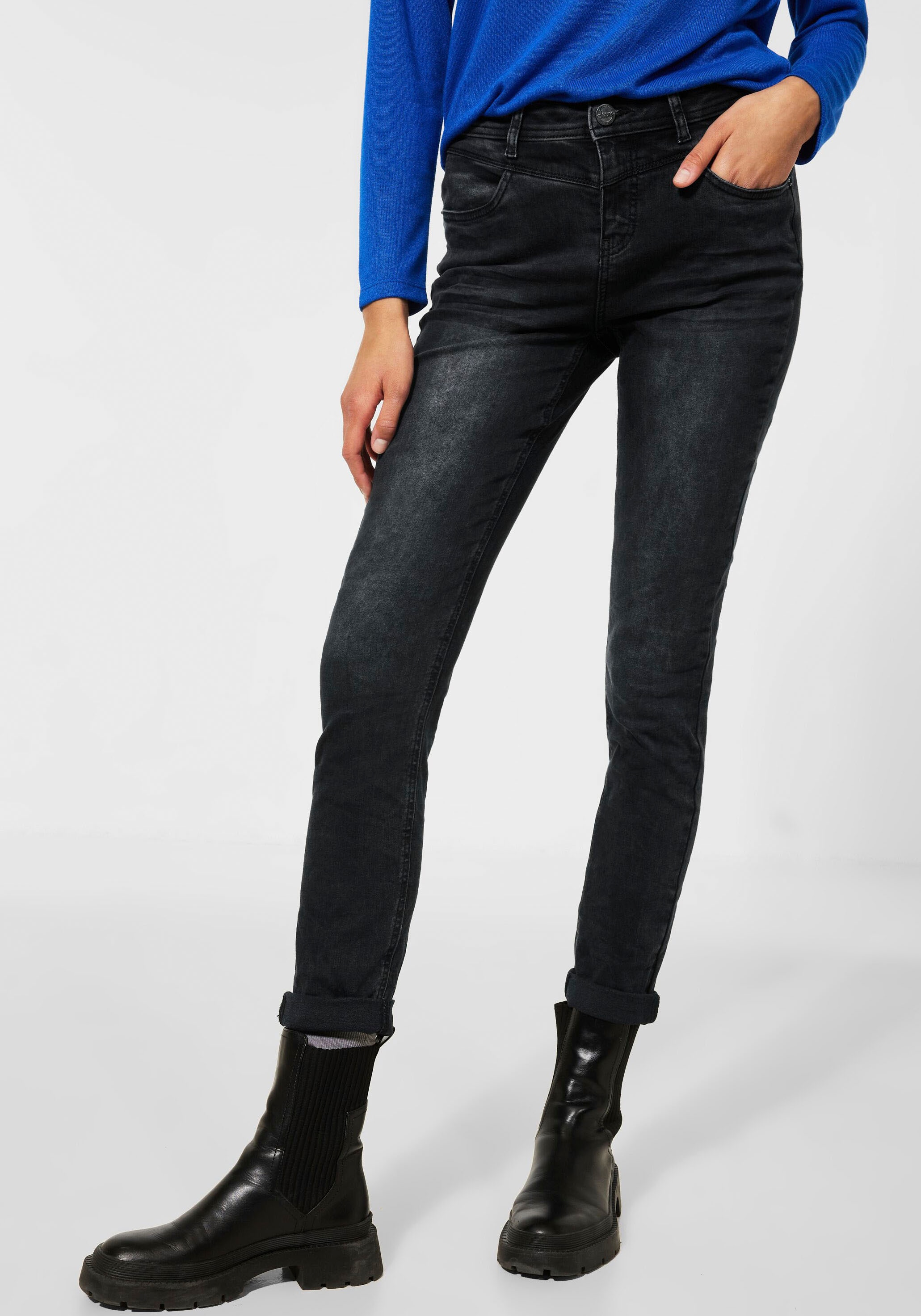 STREET ONE Slim-fit-Jeans »Style Jane«, mit klassischen Nieten an den  Taschen online bei OTTO