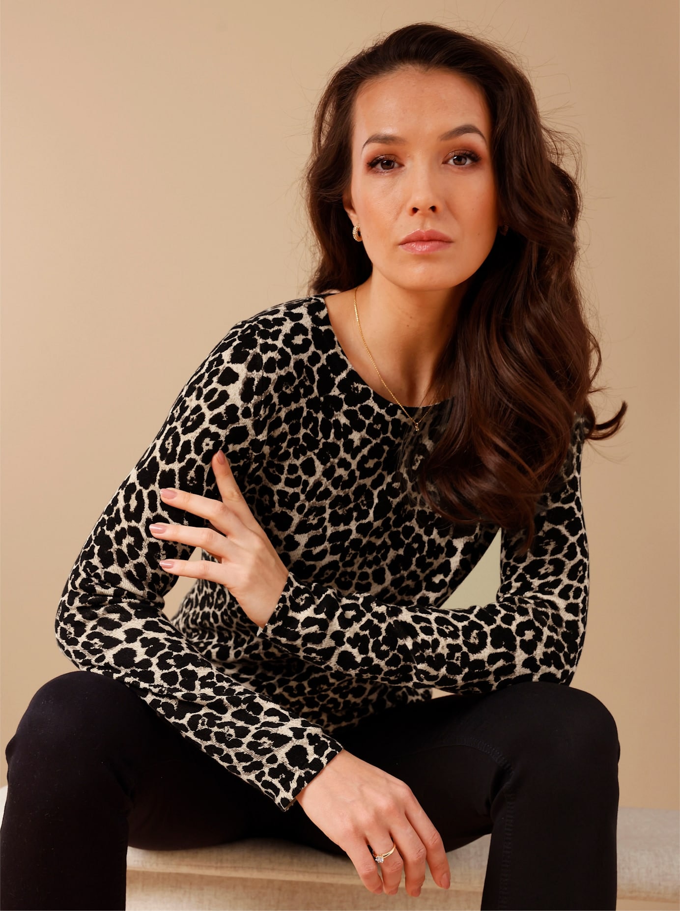 CREATION L PREMIUM Strickpullover »Lyocell-Woll-Pullover«