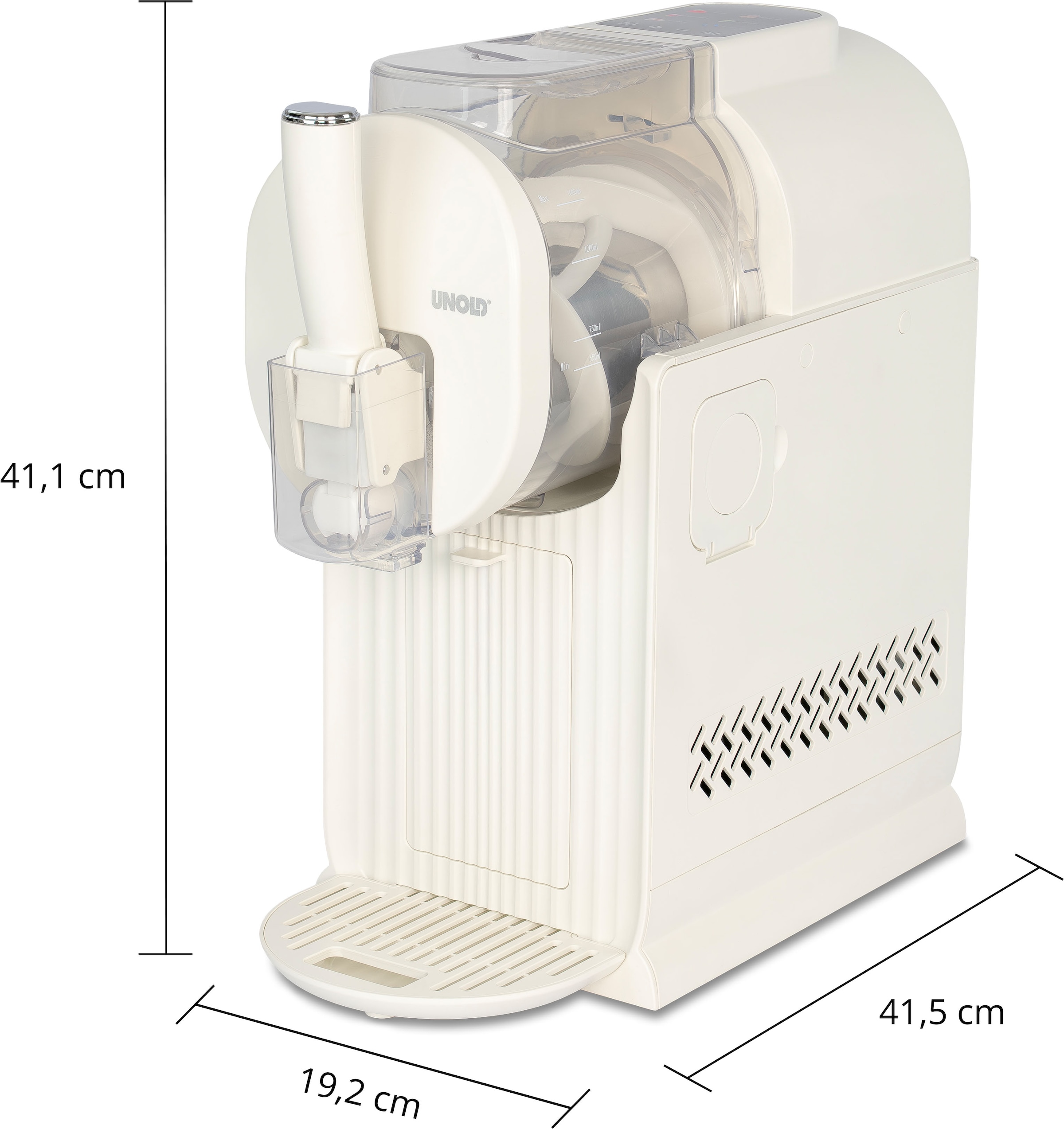 Unold Slush-Eismaschine »2in1 - Slushi & Softeismachine Sofia - Creme« 150 W